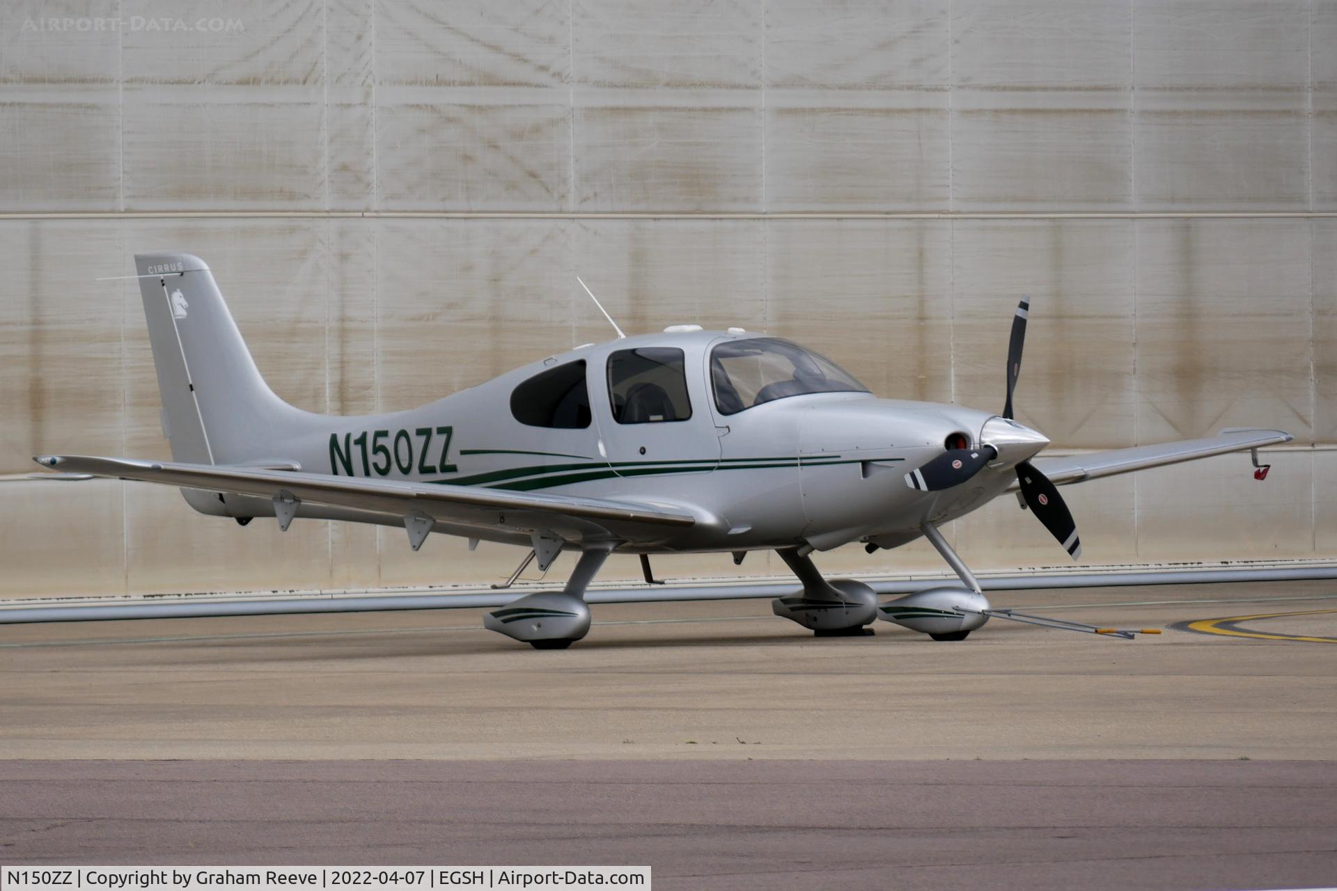N150ZZ, 2007 Cirrus SR22 C/N 2609, Parked at Norwich.