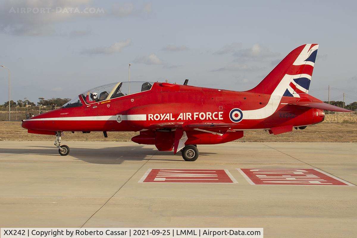 XX242, 1978 Hawker Siddeley Hawk T.1 C/N 078/312078, Malta International Airshow 2021