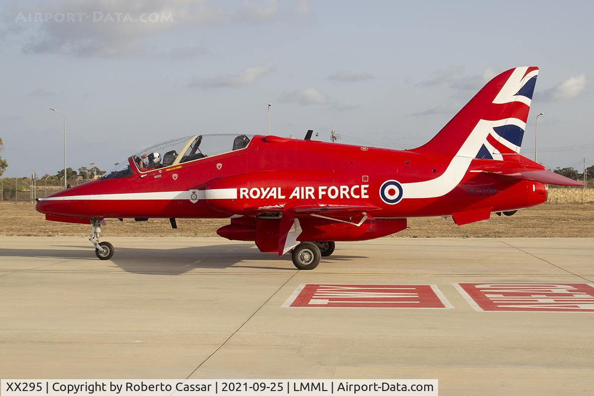 XX295, 1979 Hawker Siddeley Hawk T.1W C/N 124/312120, Malta International Airshow 2021