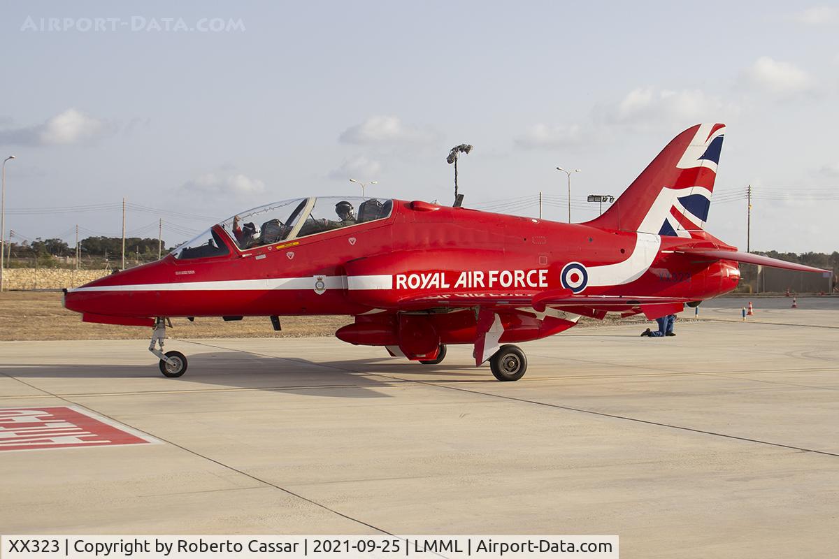 XX323, 1980 Hawker Siddeley Hawk T.1 C/N 167/312148, Malta International Airshow 2021