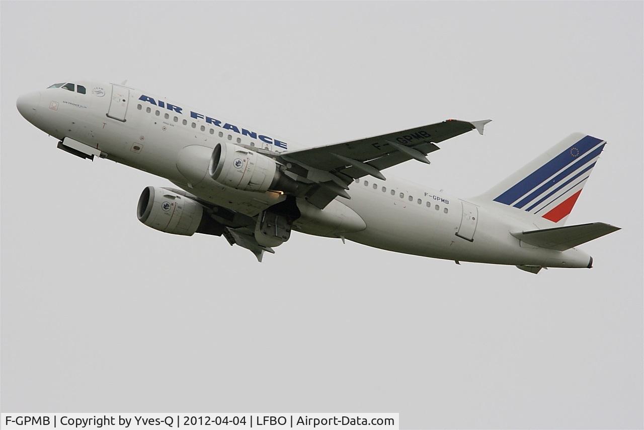 F-GPMB, 1996 Airbus A319-113 C/N 600, Airbus A319-113, Climbing from rwy 32L, Toulouse Blagnac Airport (LFBO-TLS)