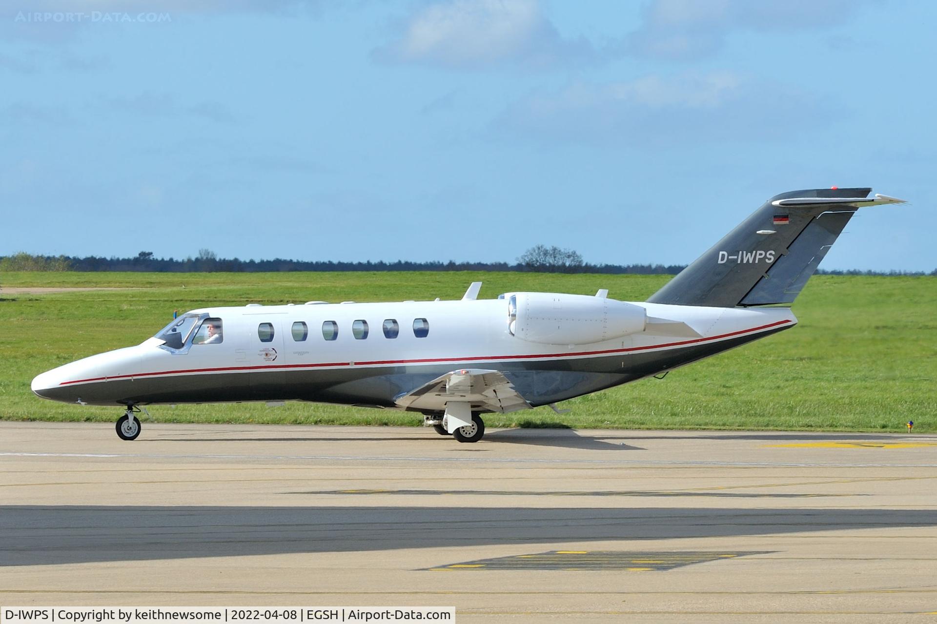 D-IWPS, 2006 Cessna 525 CitationJet CJ1+ C/N 525-0617, Arriving at Norwich from Vienna.