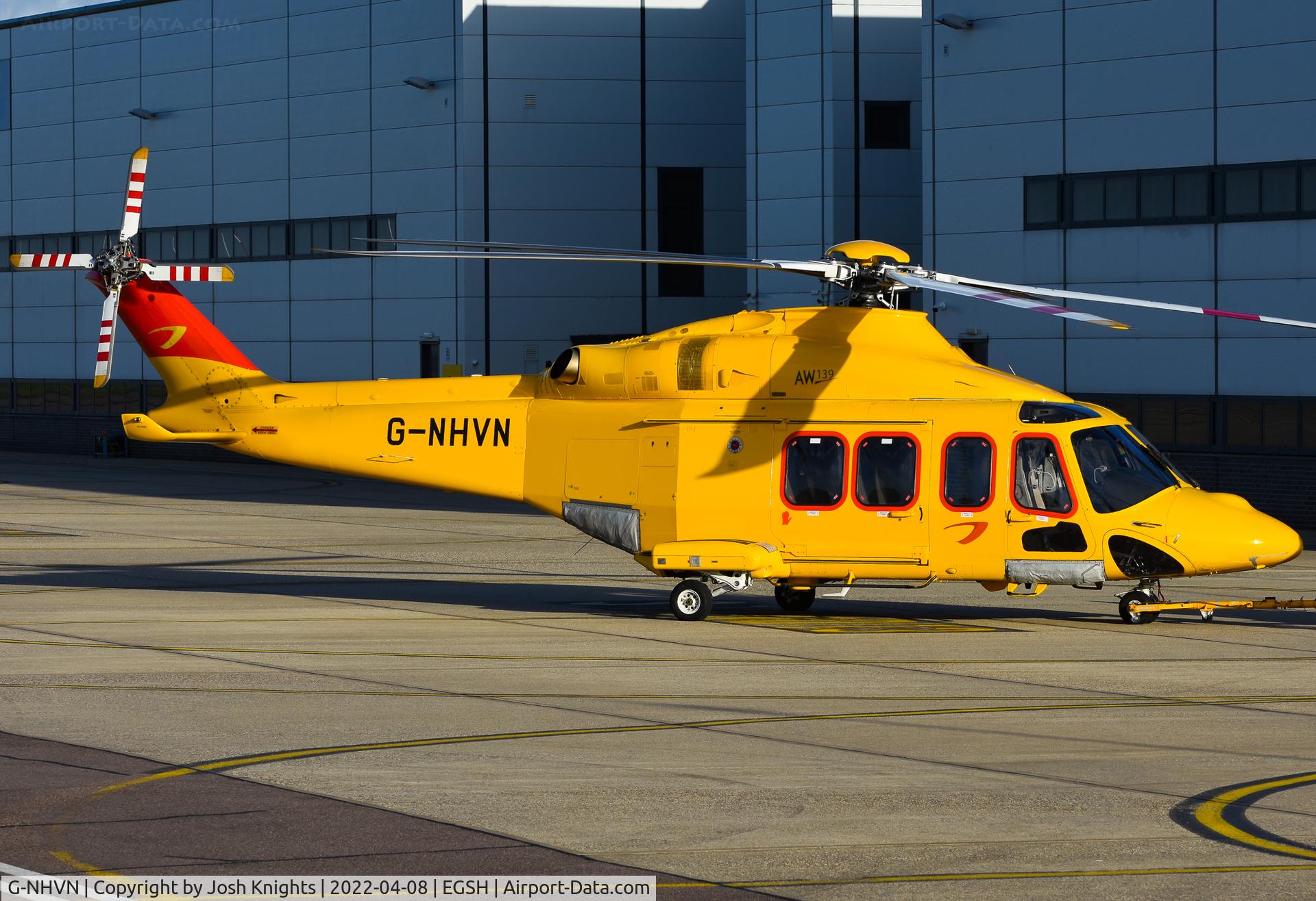 G-NHVN, 2015 AgustaWestland AW-139 C/N 31700, At Norwich Base.