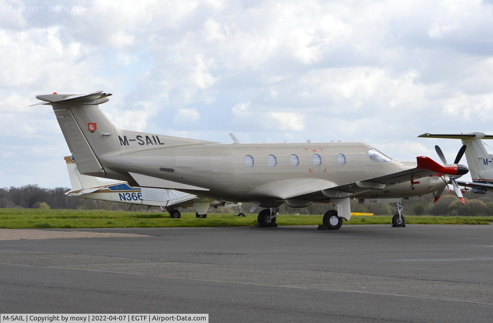 M-SAIL, 2009 Pilatus PC-12/47E C/N 1154, Pilatus PC-12/47E at Fairoaks.