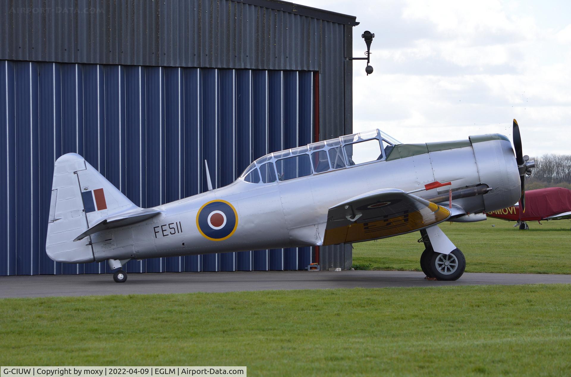 G-CIUW, 1942 Noorduyn AT-16 Harvard IIB C/N 14-245, Noorduyn AT-16 Harvard IIB at White Waltham.