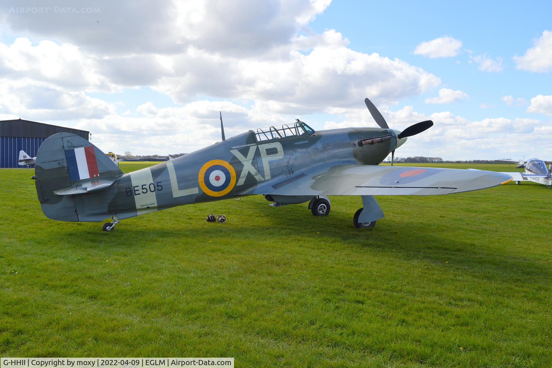 G-HHII, 1940 Hawker (CCF) Hurricane Mk2B C/N CCF/R20023, Hawker (CCF) Hurricane Mk2B at White Waltham.
