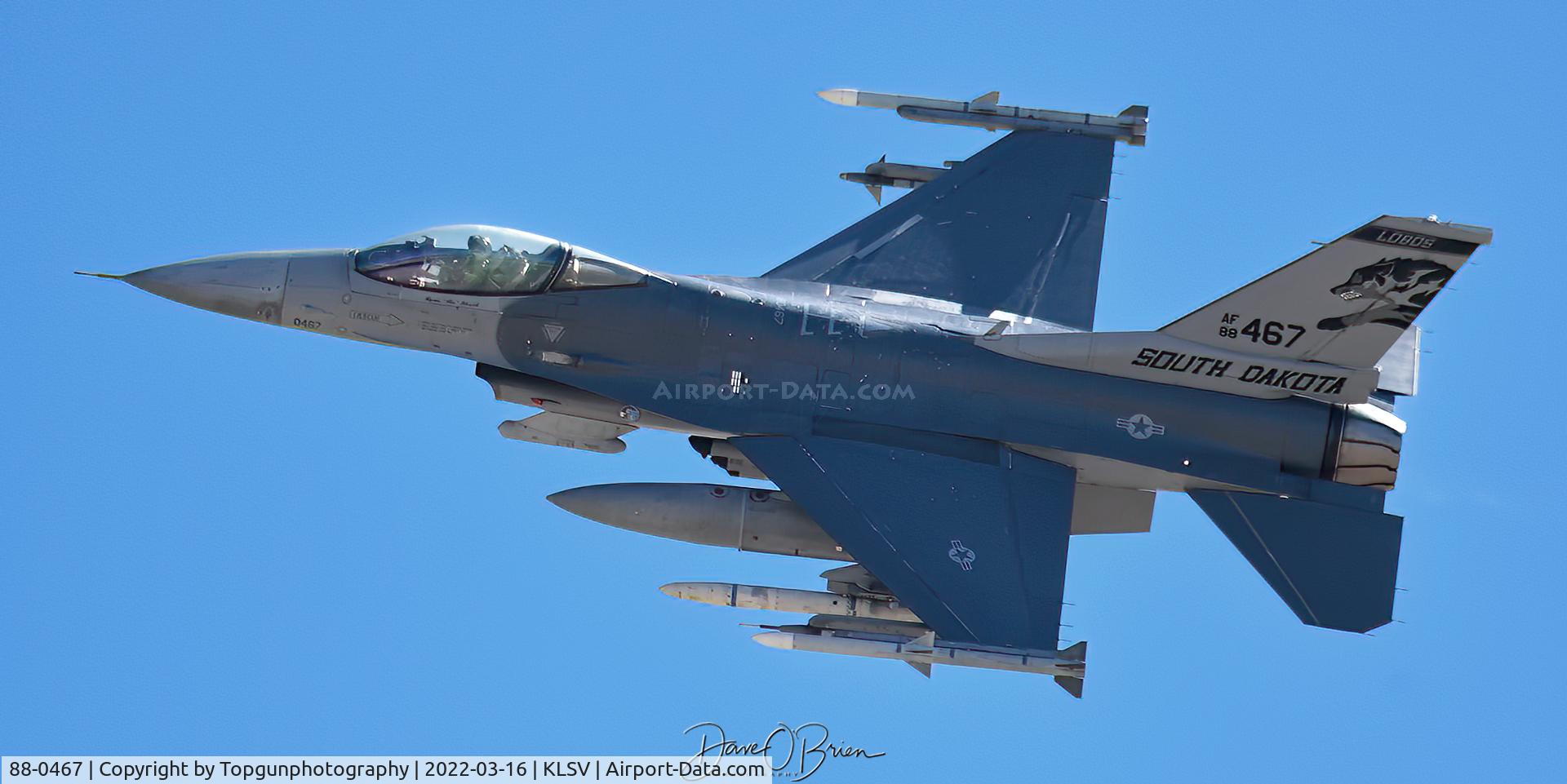 88-0467, 1989 General Dynamics F-16C Fighting Falcon C/N 1C-69, 175th FS