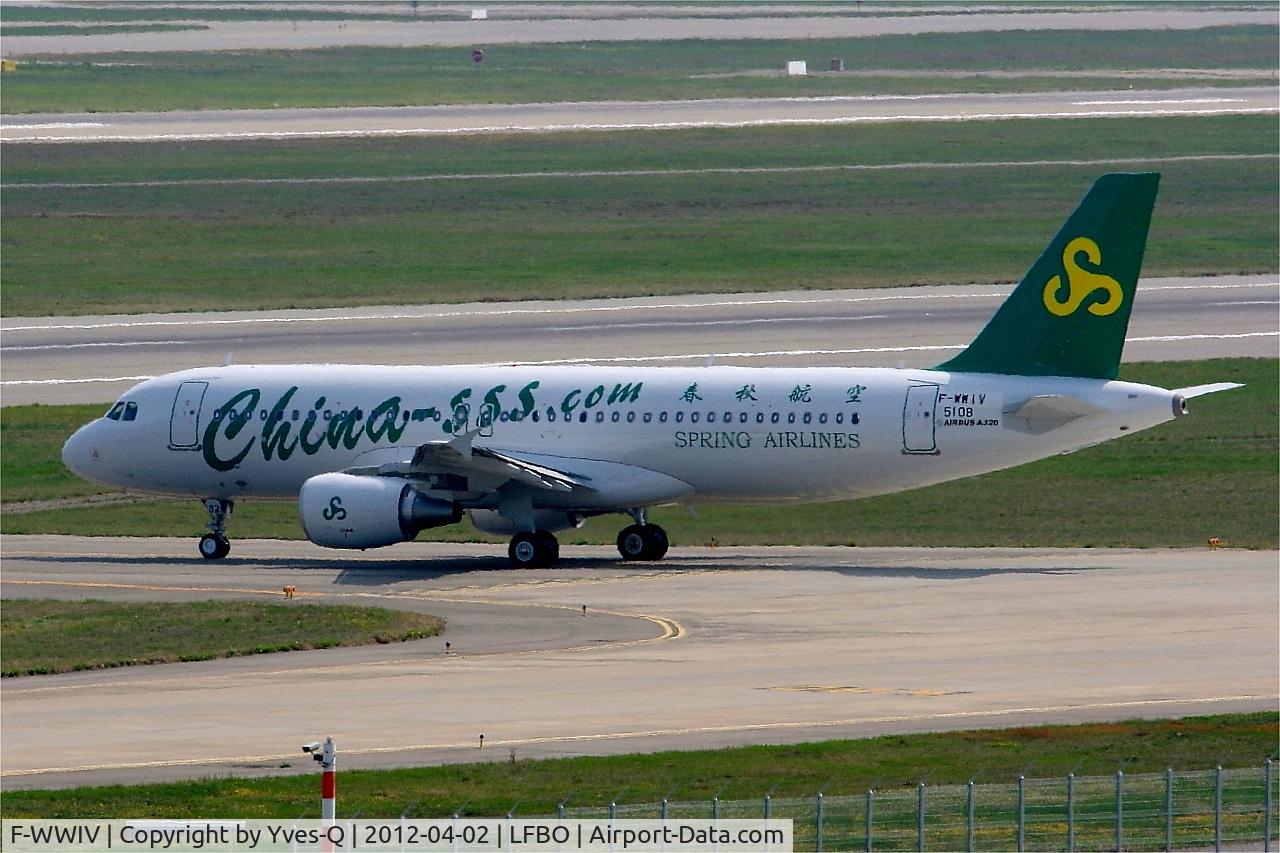 F-WWIV, 2012 Airbus A320-214 C/N 5108, Airbus A320-214, Taxiing, Toulouse-Blagnac Airport (LFBO-TLS)