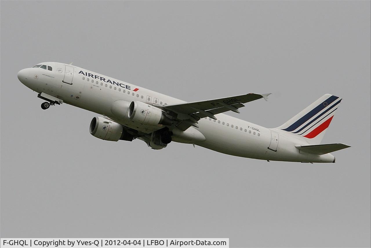 F-GHQL, 1991 Airbus A320-211 C/N 0239, Airbus A320-211, Take off rwy 32L, Toulouse-Blagnac Airport (LFBO-TLS)