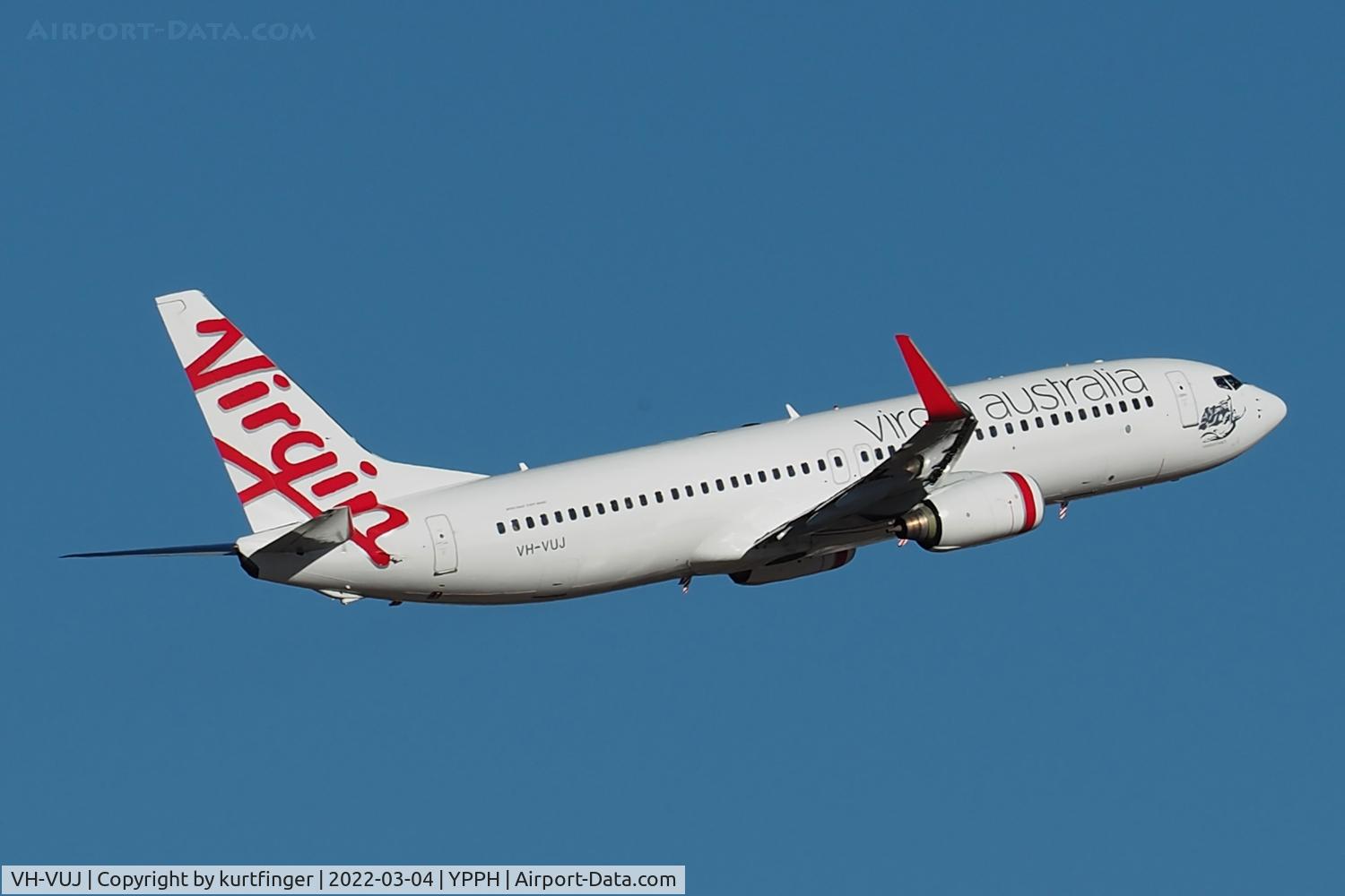 VH-VUJ, 2006 Boeing 737-8FE C/N 34443, Boeing 737-800 cn 34443 ln 2056 Virgin Australia VH-VUJ YPPH 04 March 2022