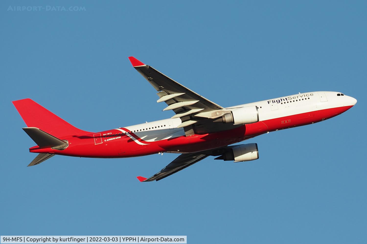 9H-MFS, 2005 Airbus A330-203 C/N 700, Airbus A330-200 cn 700. Flight Services 9H-MFS YPPH 03 March 2022.