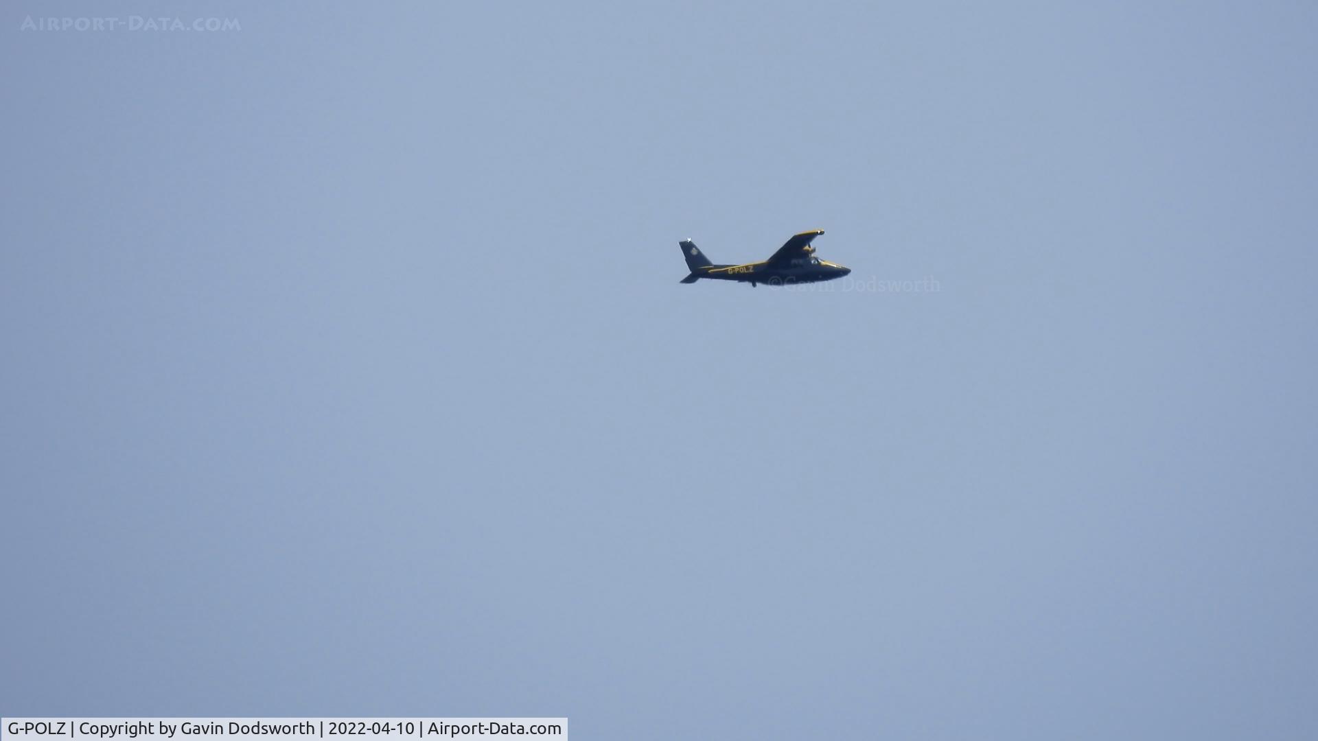 G-POLZ, 2016 Vulcanair P-68R Victor C/N 487/R, Flying east of Darlington on Sunday 10th April 2022