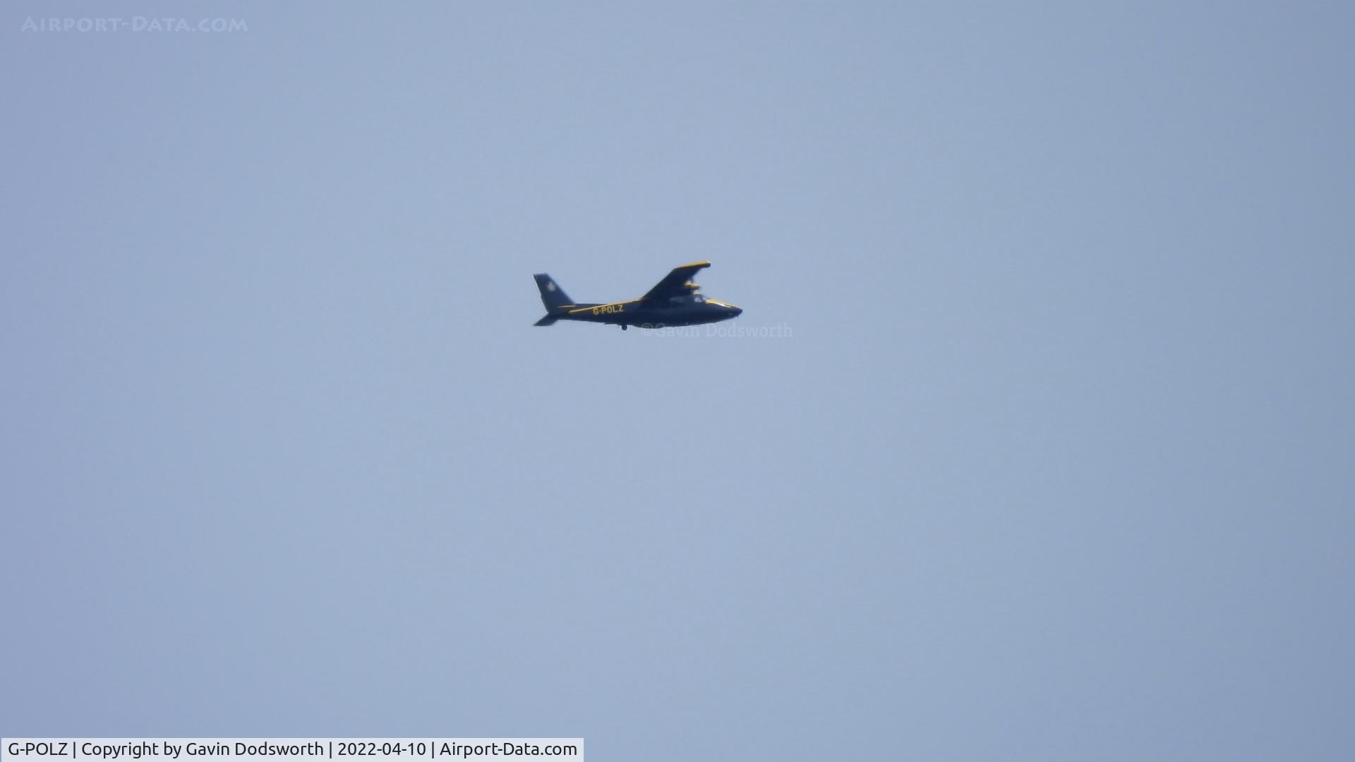 G-POLZ, 2016 Vulcanair P-68R Victor C/N 487/R, Flying east of Darlington on Sunday 10th April 2022