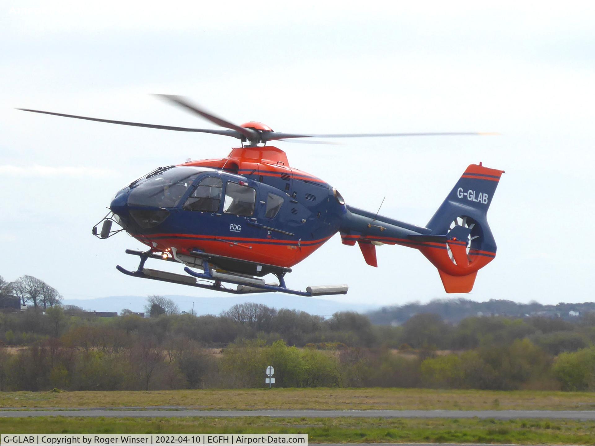 G-GLAB, 2008 Eurocopter EC-135T-2+ C/N 0712, Visiting helicopter operated by PDG Helicopters.