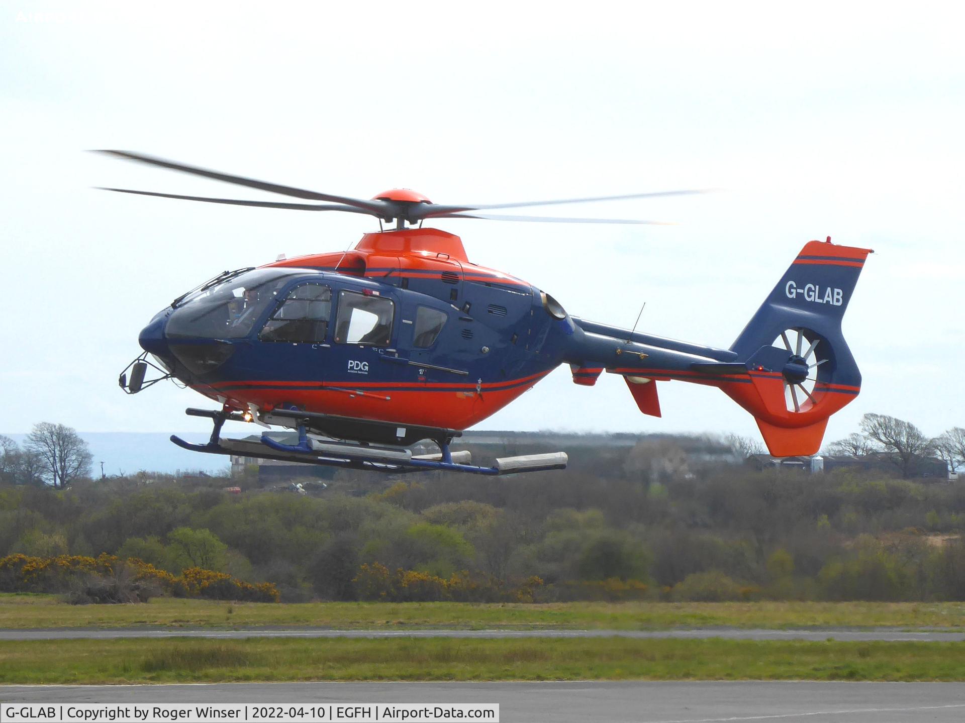 G-GLAB, 2008 Eurocopter EC-135T-2+ C/N 0712, Visiting helicopter operated by PDG Helicopters.