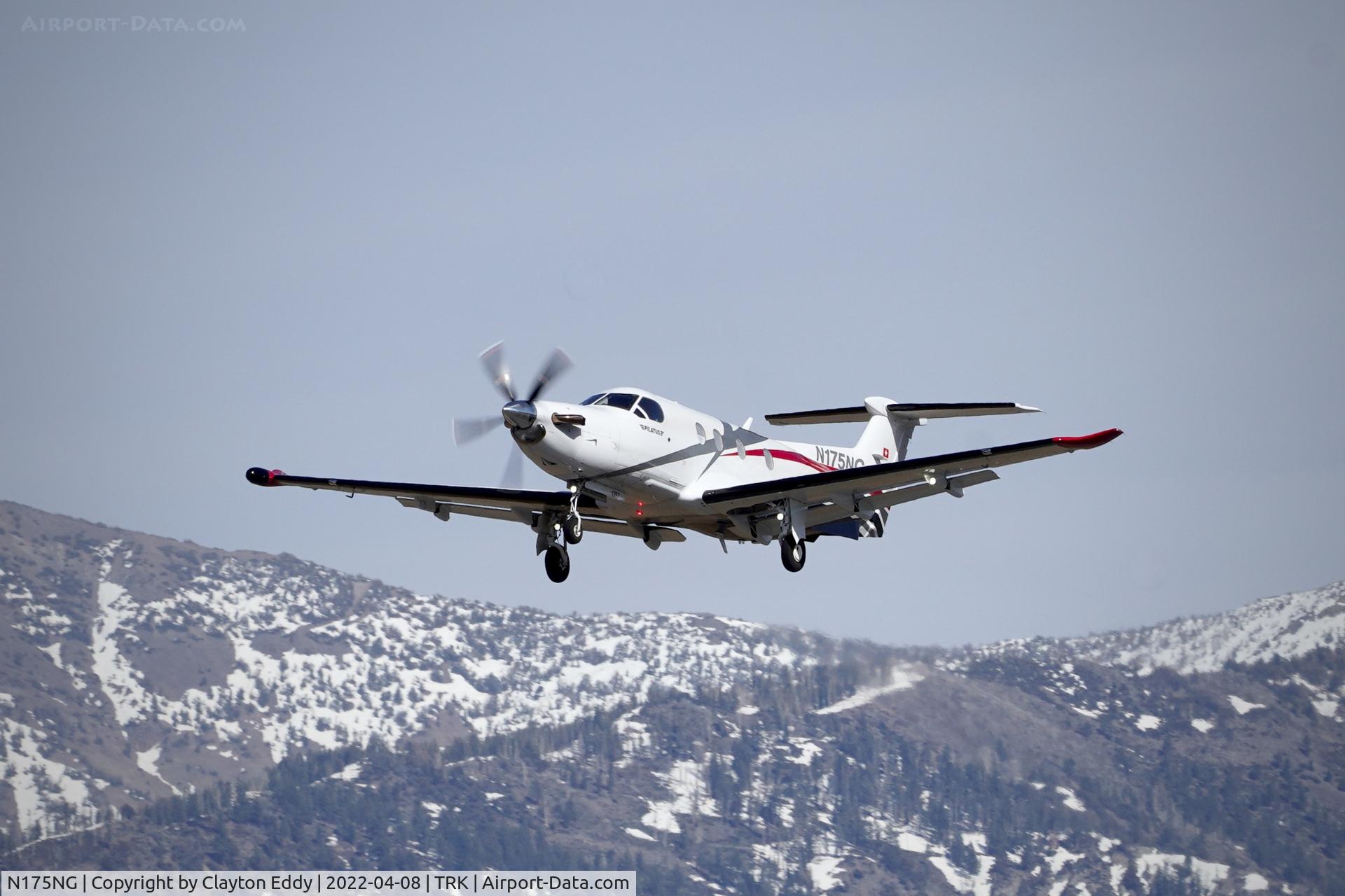 N175NG, 2017 Pilatus PC-12/47E C/N 1757, Truckee Tahoe Airport in California 2022.