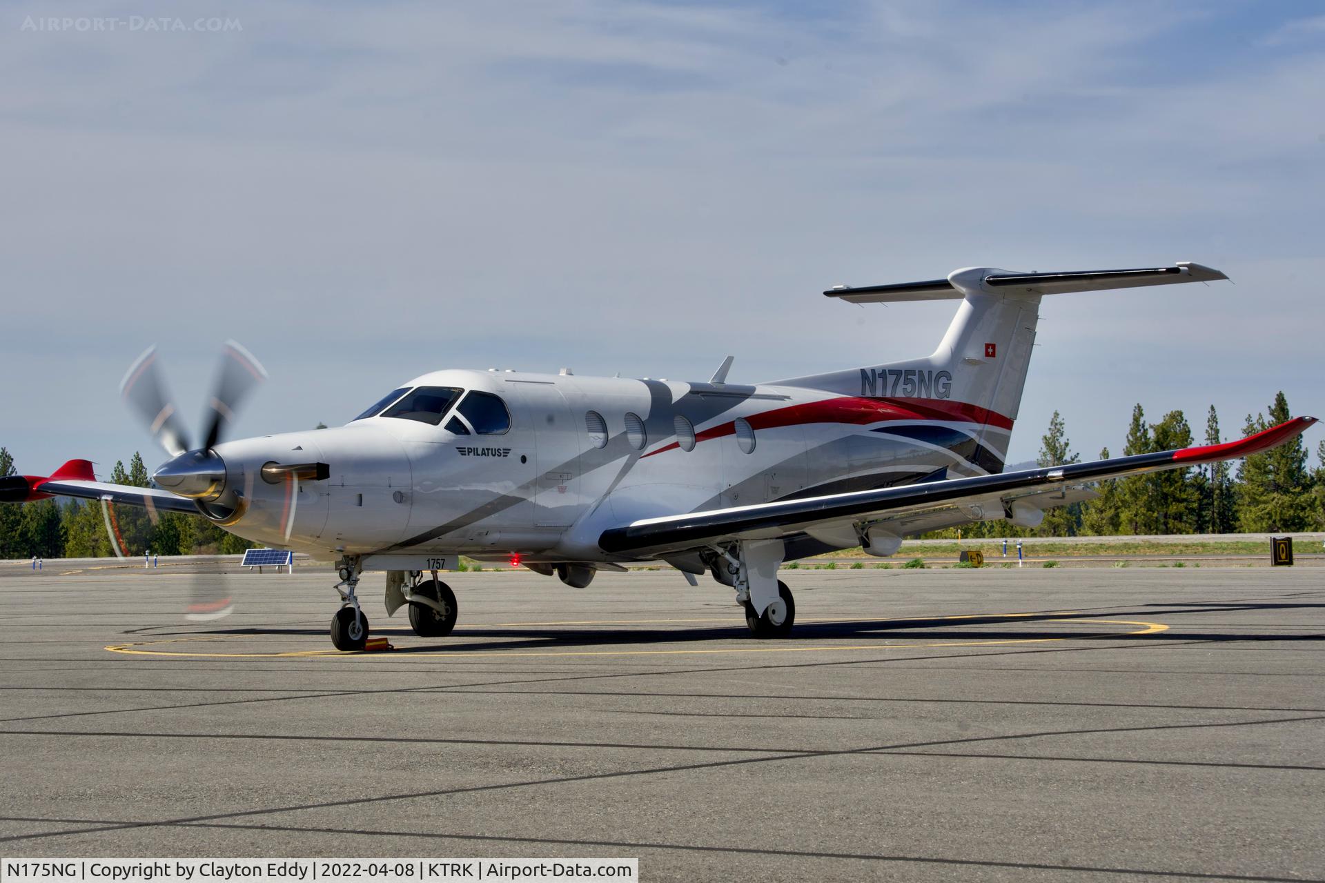 N175NG, 2017 Pilatus PC-12/47E C/N 1757, Truckee Tahoe Airport in California 2022.