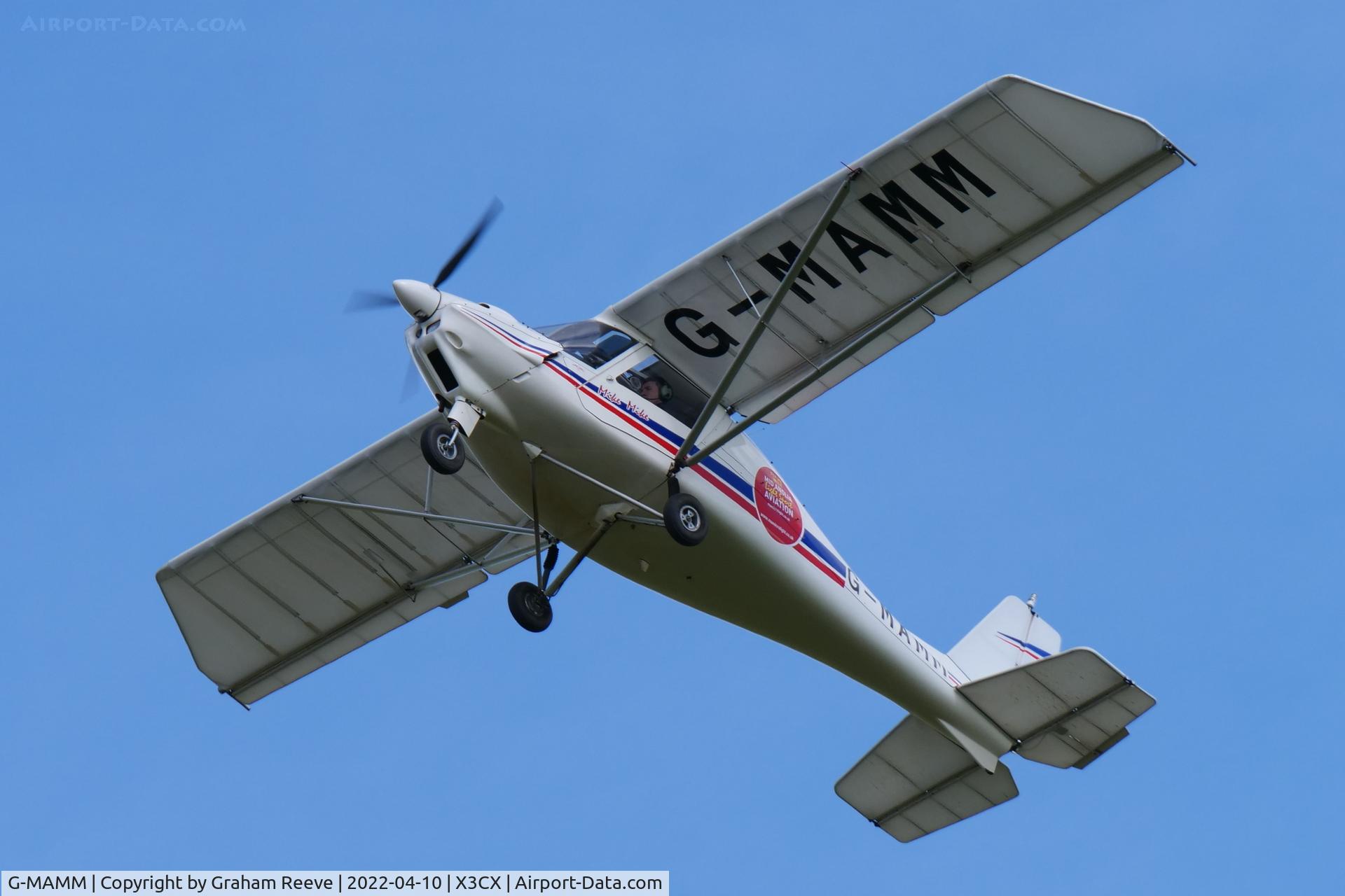 G-MAMM, Comco Ikarus C42 FB80 C/N 1505-7395, Departing from Northrepps.