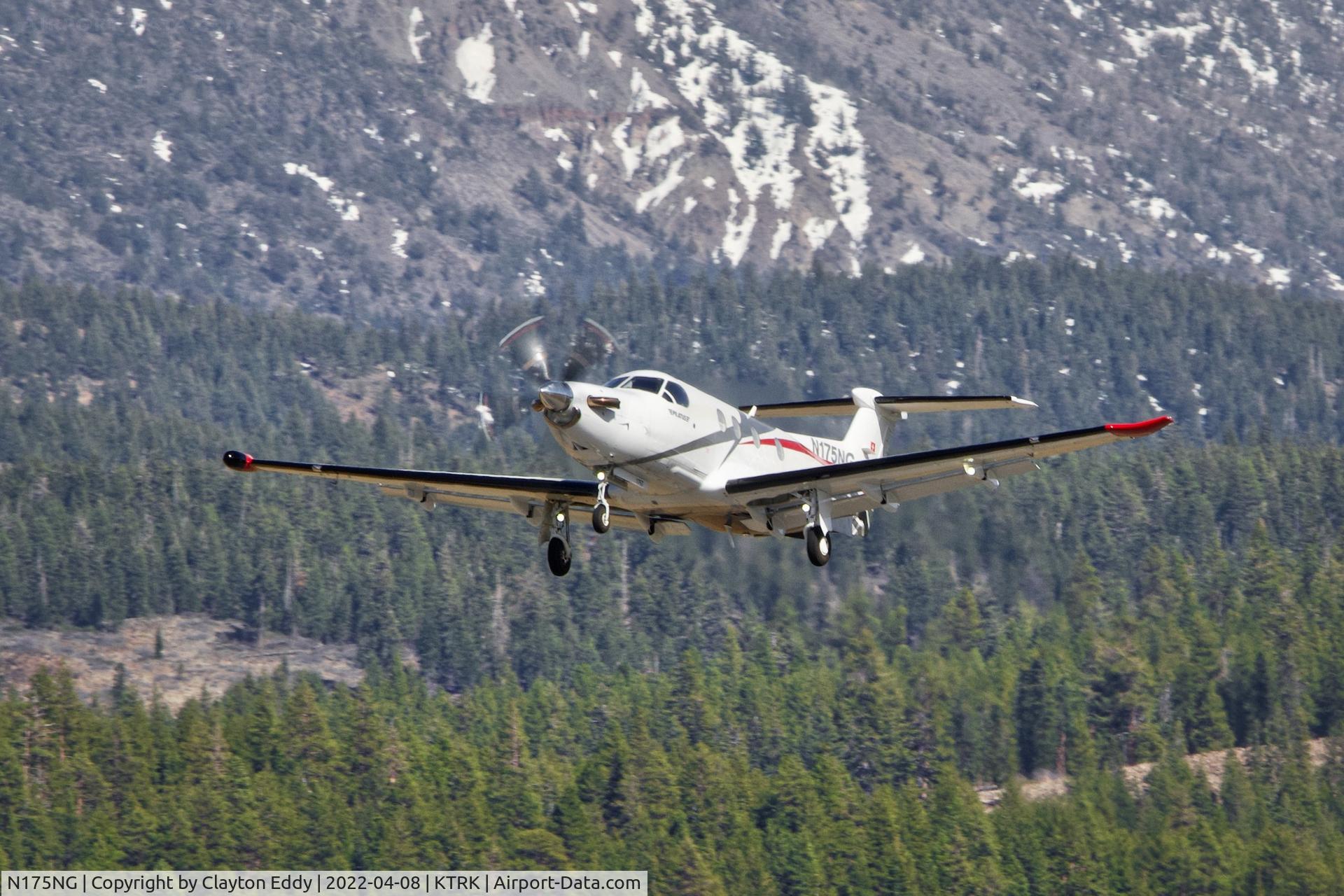 N175NG, 2017 Pilatus PC-12/47E C/N 1757, Truckee Tahoe Airport in California 2022.