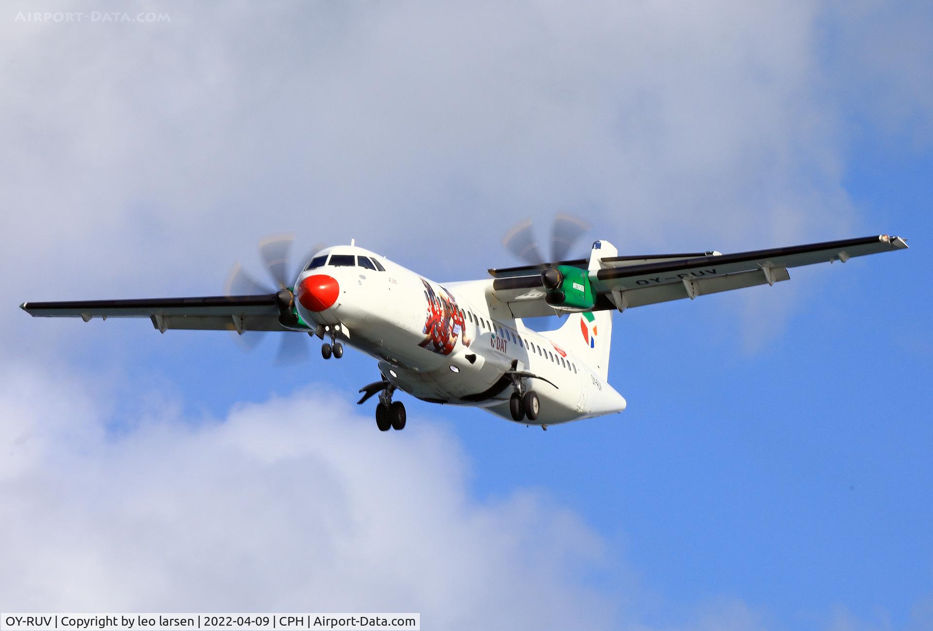 OY-RUV, 2018 ATR 72-600 C/N 1527, Copenhagen 9.4.2022
