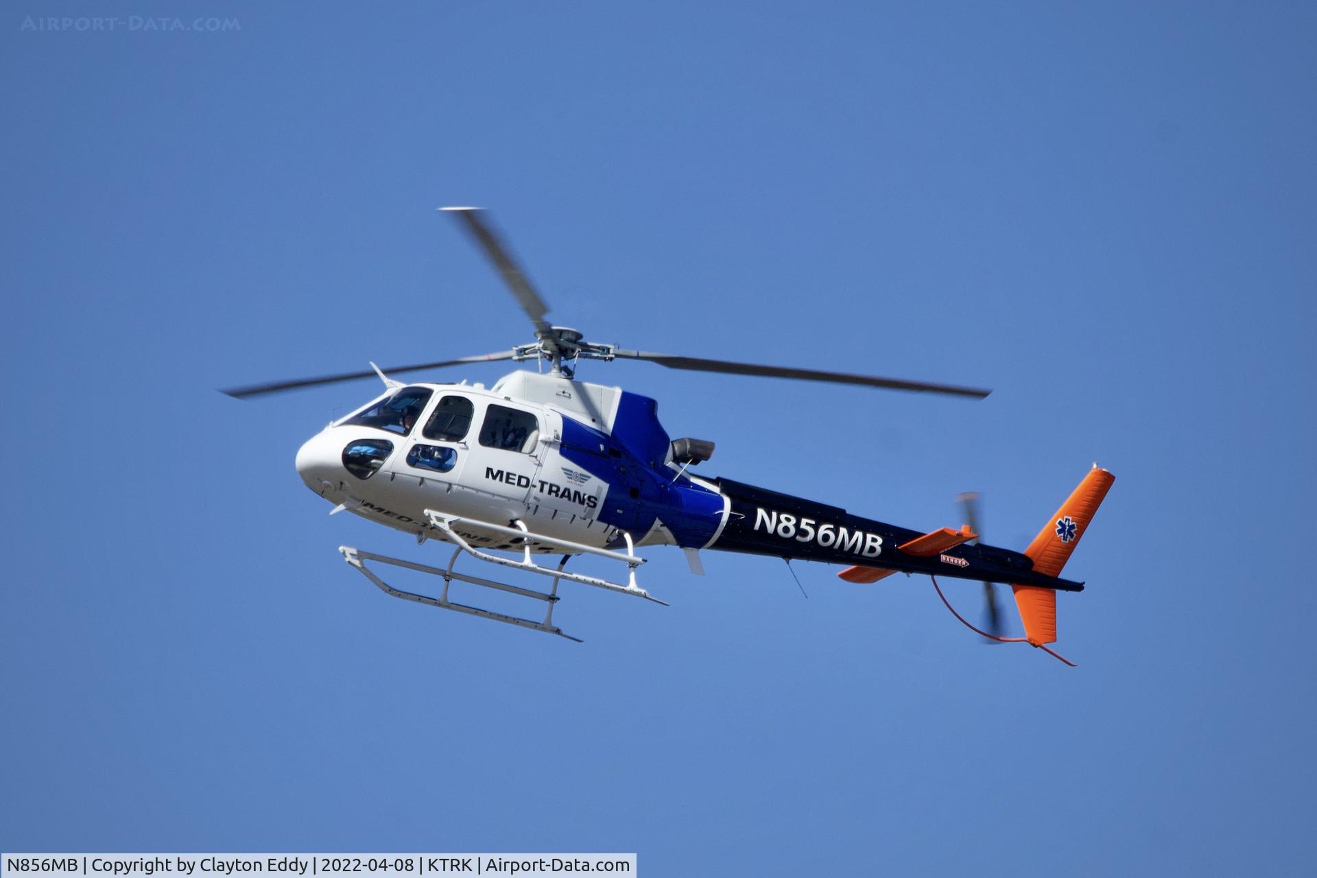 N856MB, 2013 Eurocopter AS-350B-3 Ecureuil Ecureuil C/N 7611, Truckee Tahoe Airport in California 2022.