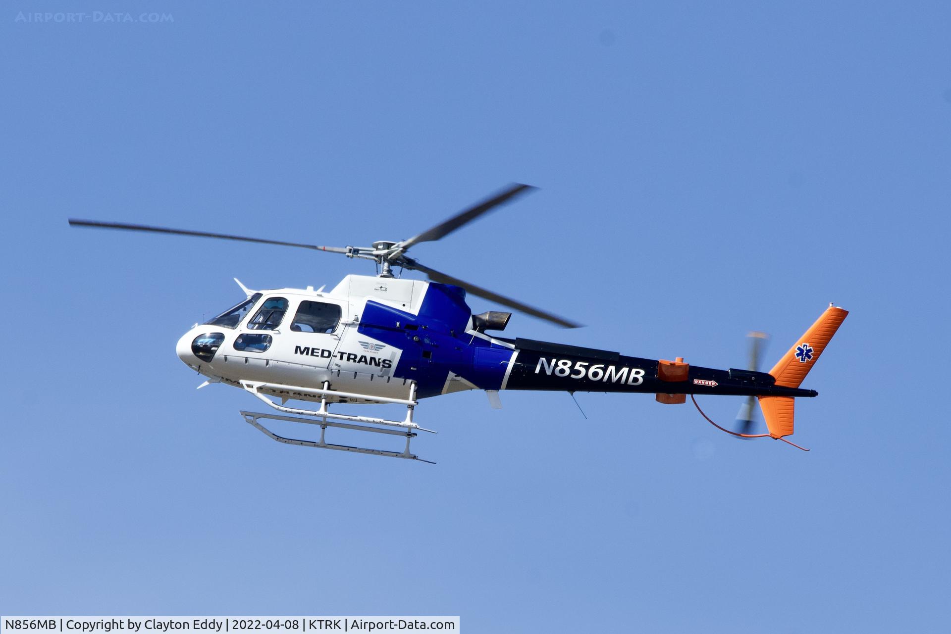 N856MB, 2013 Eurocopter AS-350B-3 Ecureuil Ecureuil C/N 7611, Truckee Tahoe Airport in California 2022.