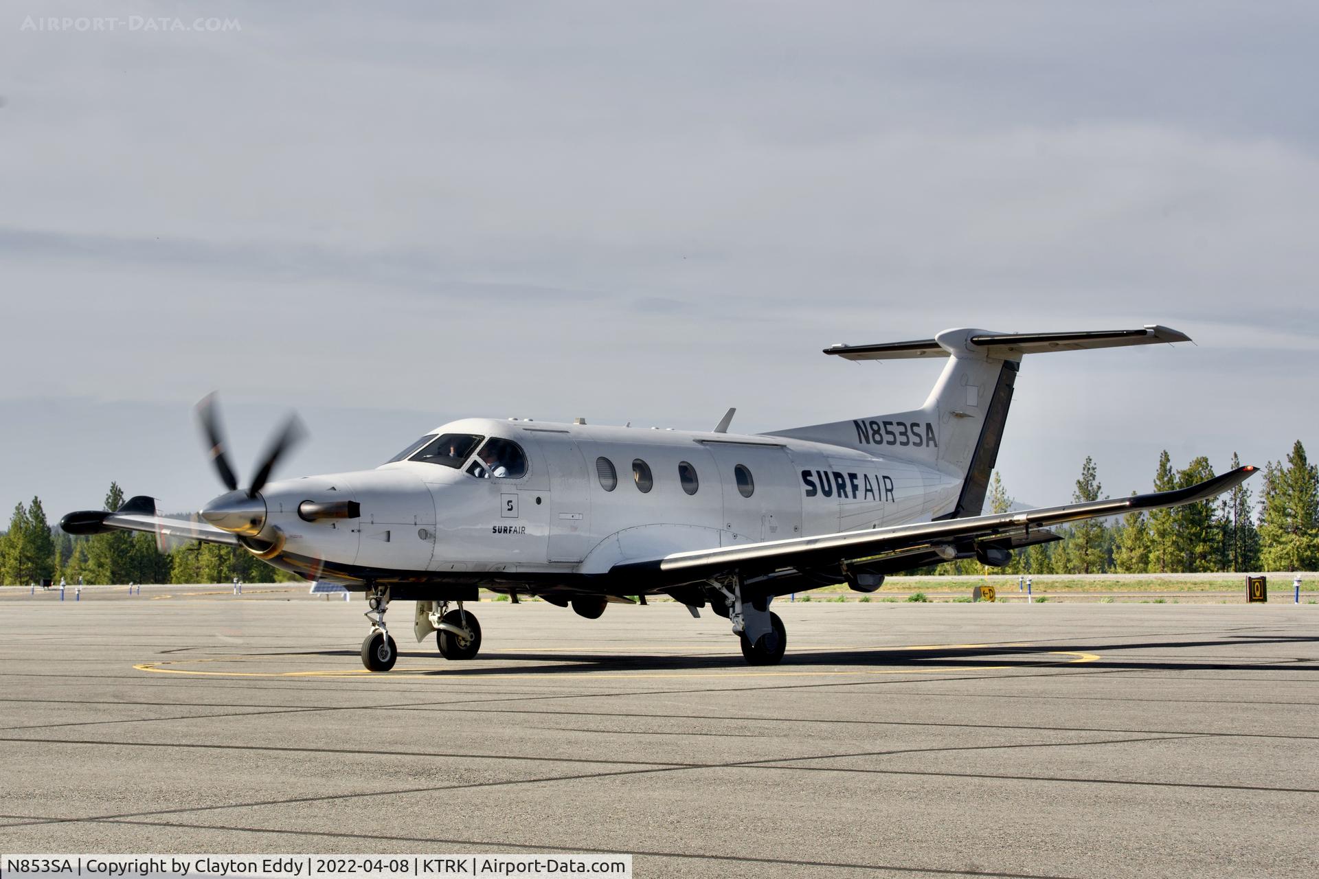N853SA, 2015 Pilatus PC-12/47E C/N 1586, Truckee Tahoe Airport in California 2022.