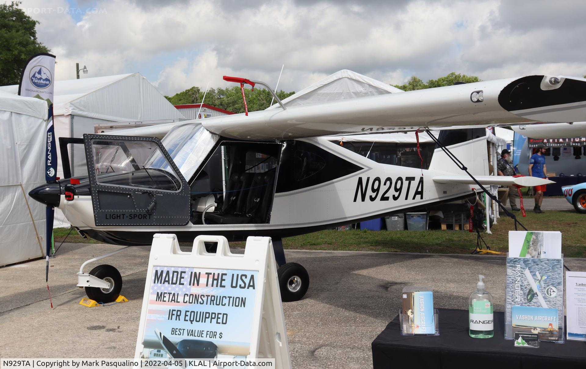 N929TA, 2021 Vashon Aircraft Ranger R7 C/N 10189, Vashon Ranger R7