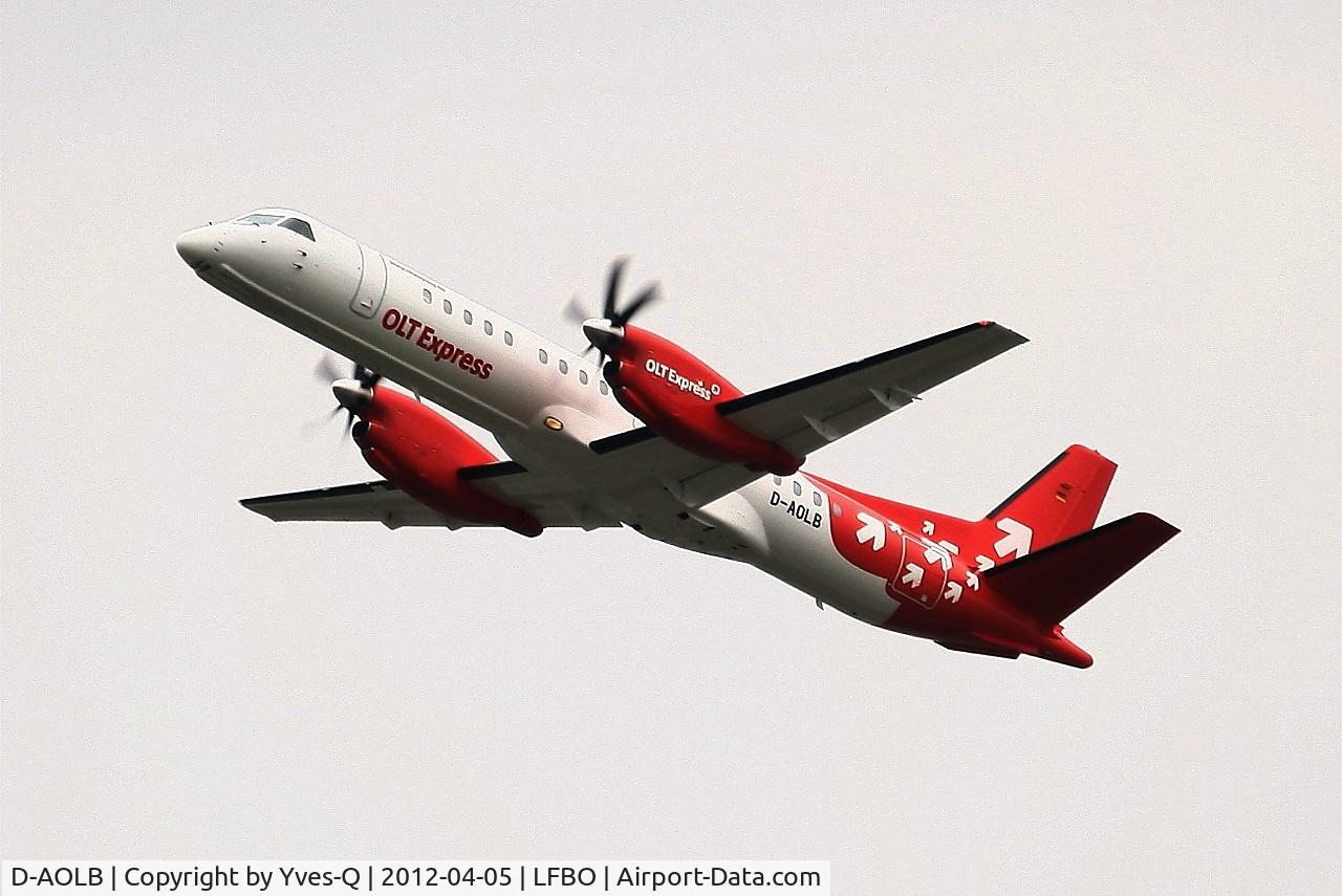 D-AOLB, 1994 Saab 2000 C/N 2000-005, Saab 2000, Take-off Rwy 32L, Toulouse Blagnac Airport (LFBO-TLS)
