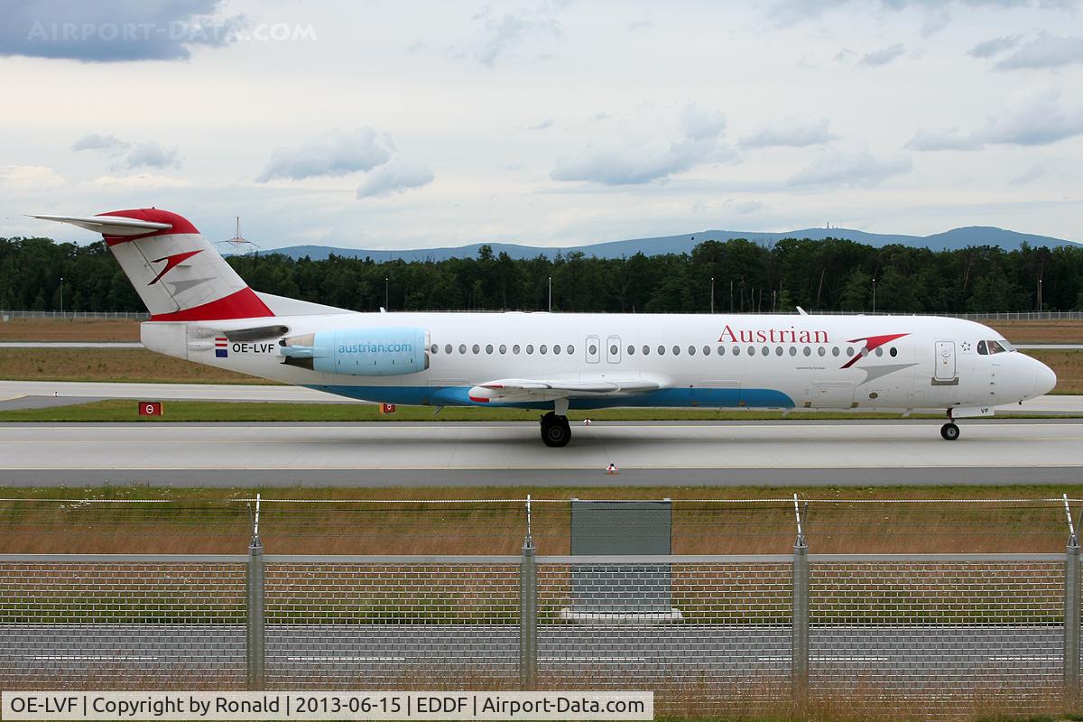 OE-LVF, 1993 Fokker 100 (F-28-0100) C/N 11483, at fra