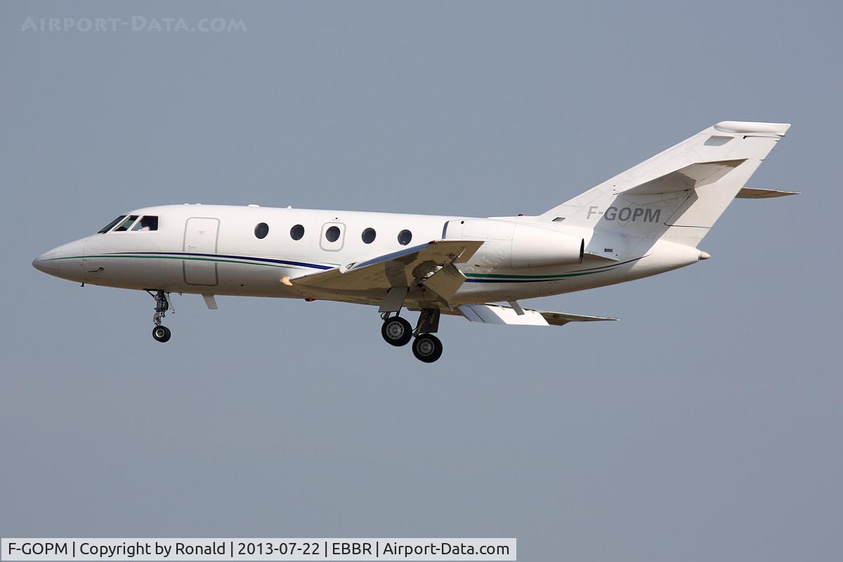 F-GOPM, 1974 Dassault Falcon (Mystere) 20E C/N 302, at bru