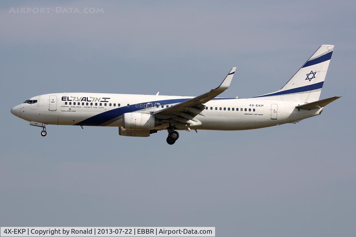 4X-EKP, 2001 Boeing 737-8Q8 C/N 30639, at bru