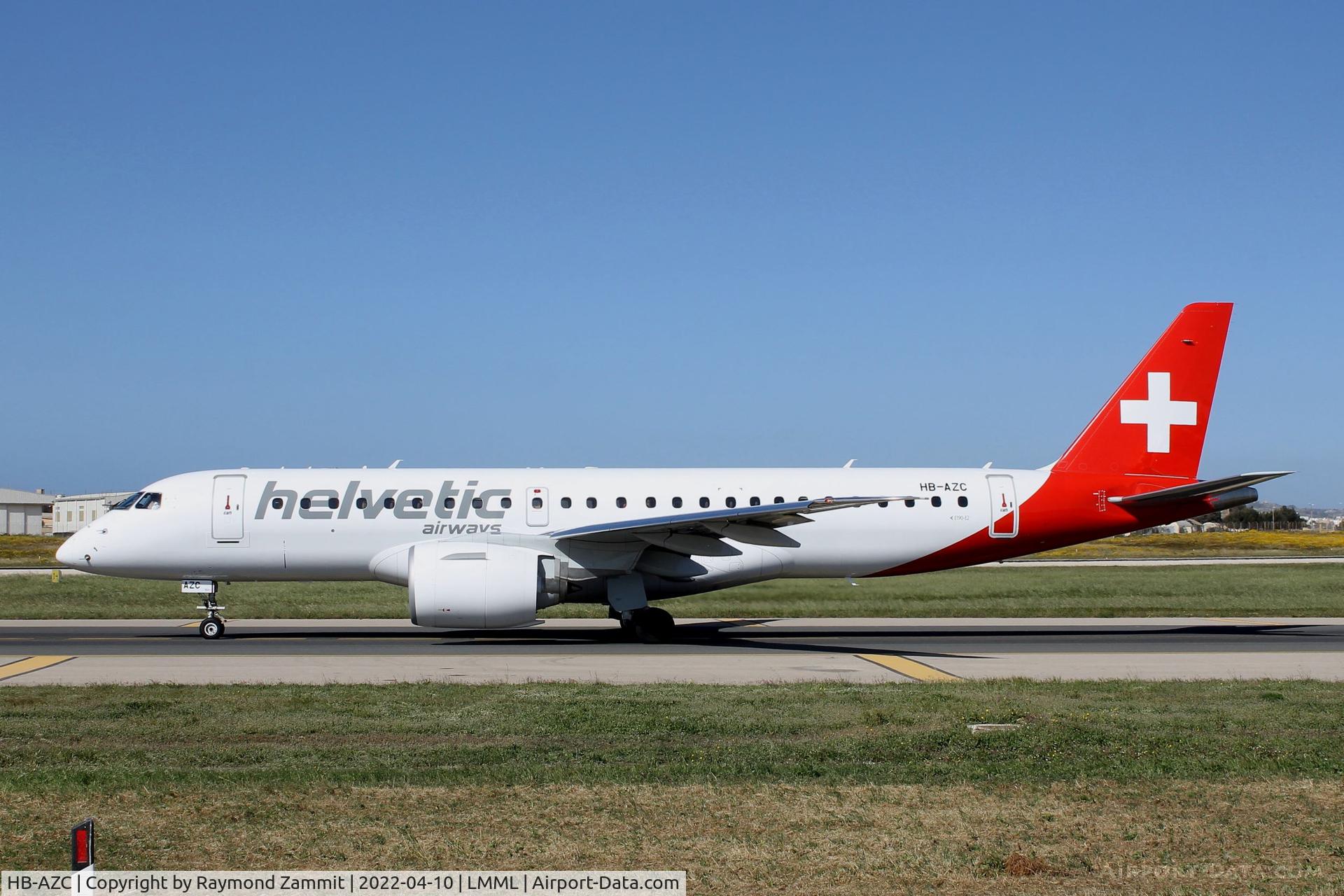 HB-AZC, 2020 Embraer 190-E2 (ERJ-190-300) C/N 20030, Embraer 190-E2 HB-AZC Helvetic Airways