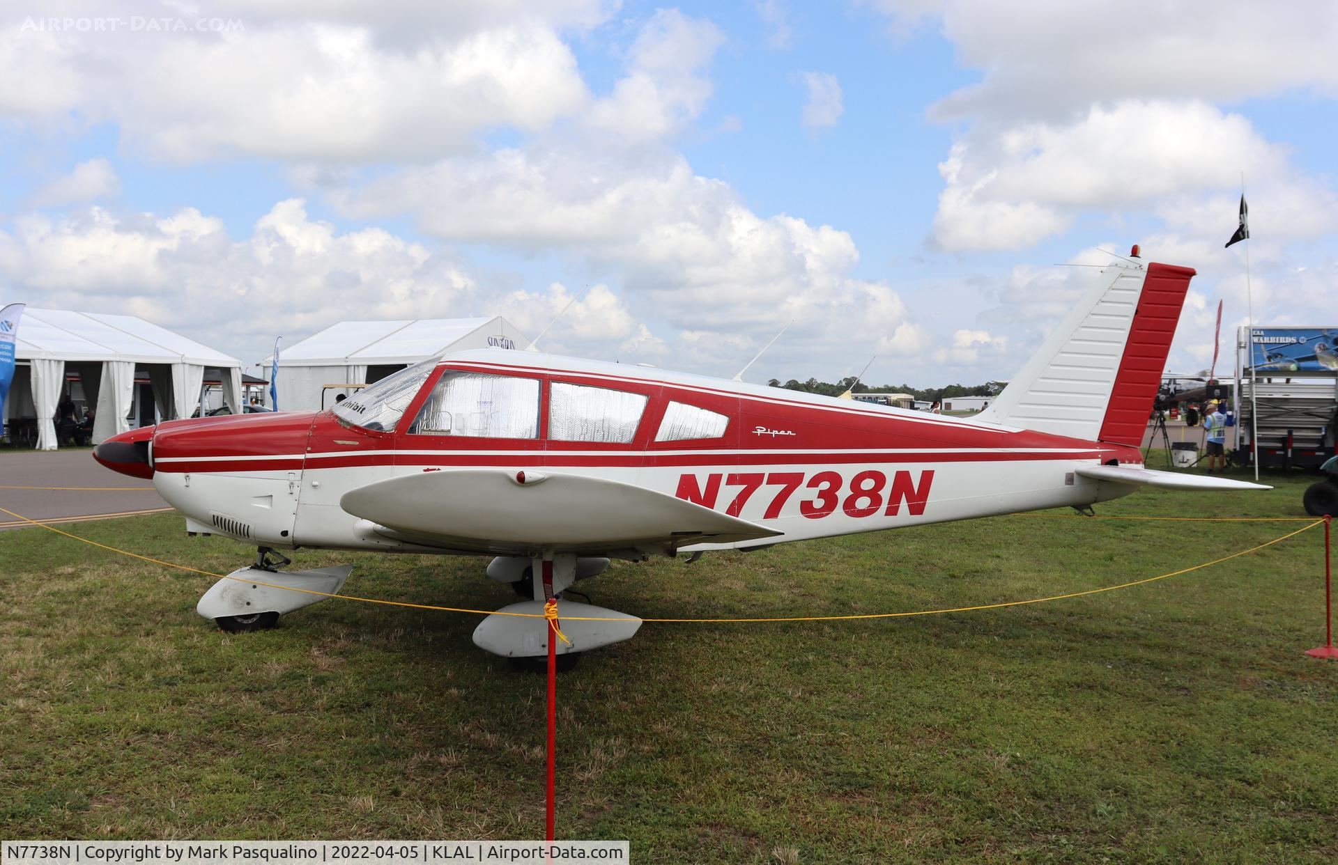 N7738N, 1968 Piper PA-28-180 C/N 28-5182, Piper PA-28-180