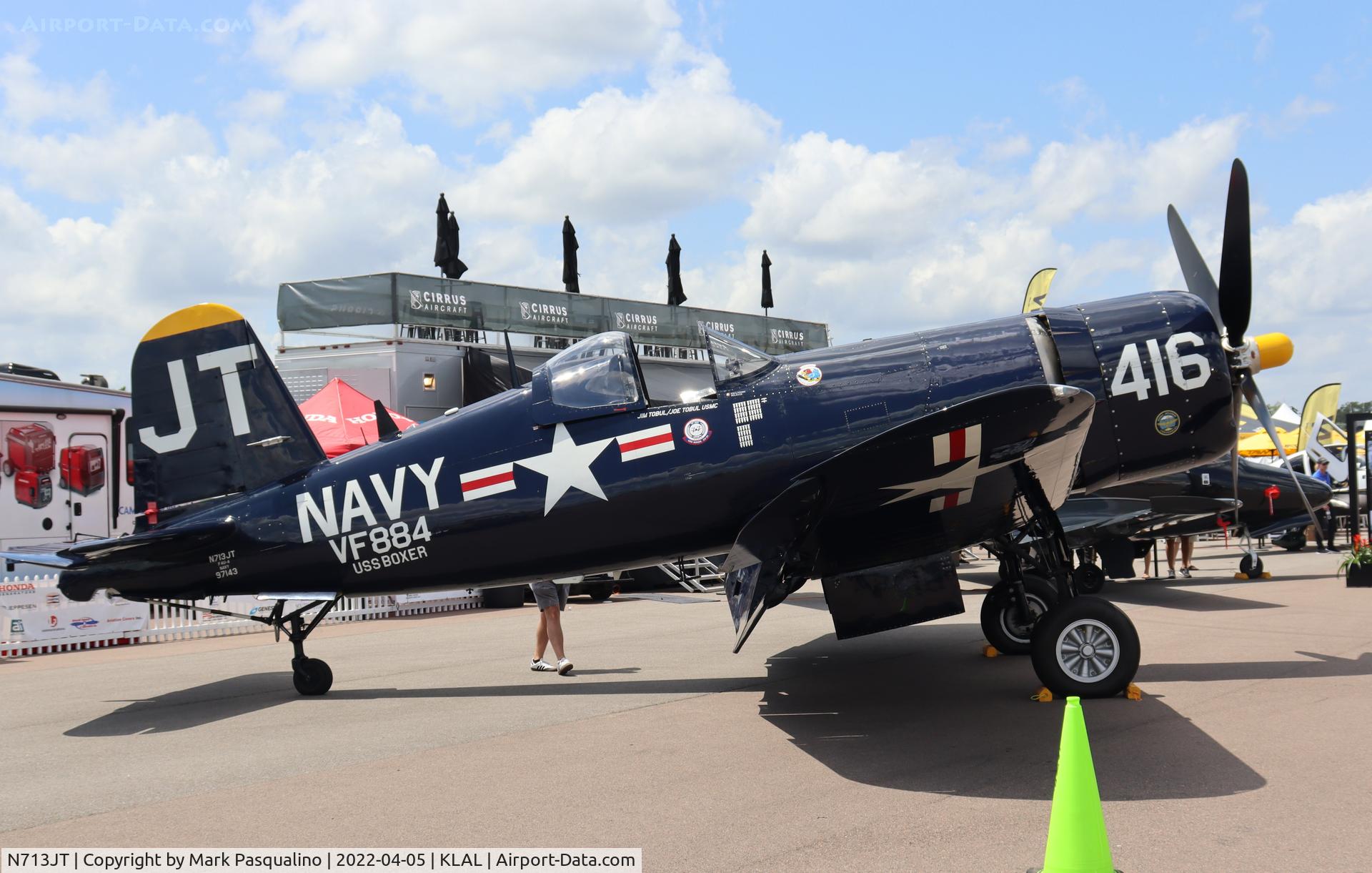 N713JT, 1945 Vought F4U-4B Corsair C/N 97143, Vought F4U-4B Corsair