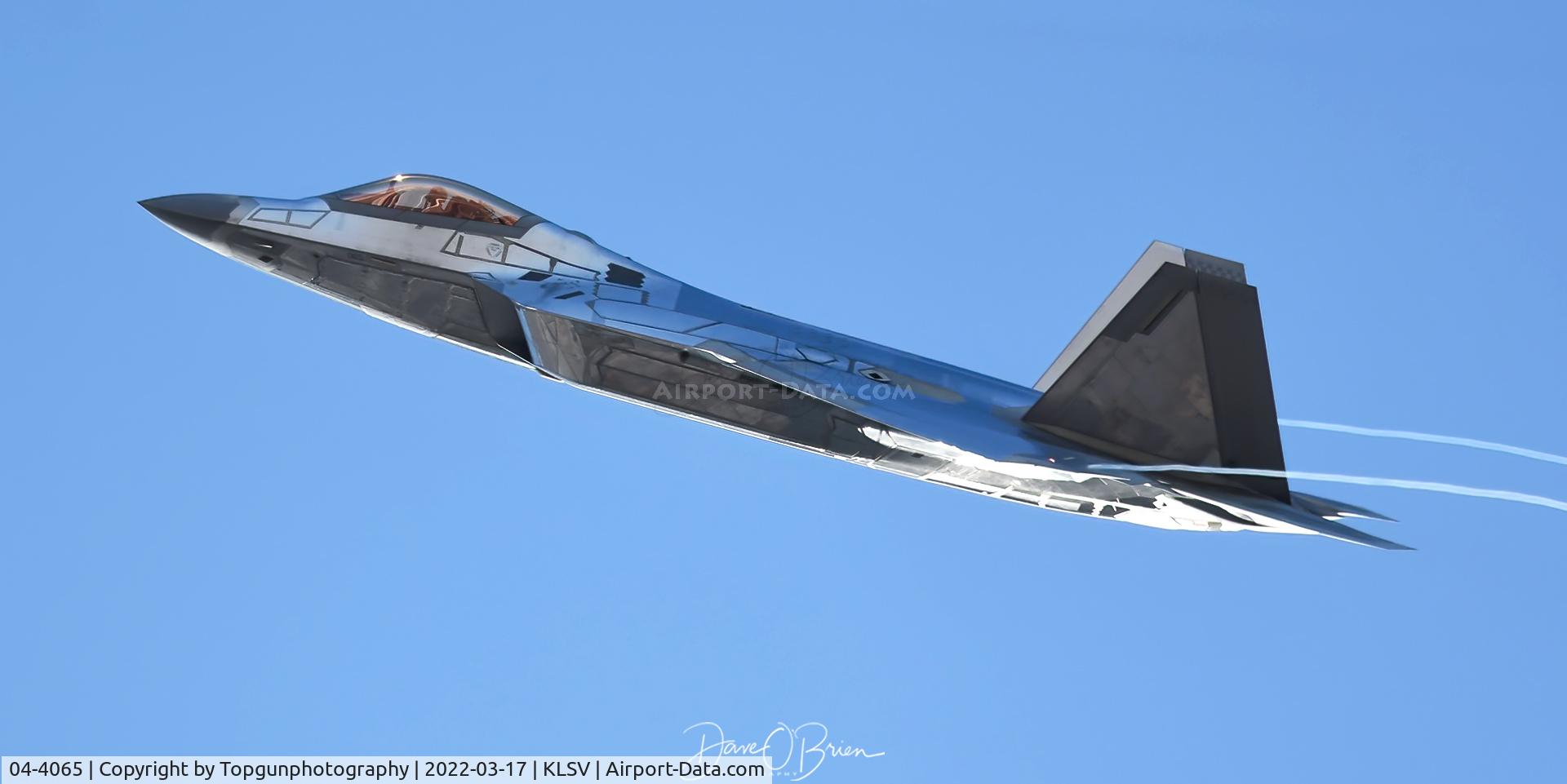 04-4065, 2004 Lockheed Martin F-22A Raptor C/N 4065, Shiny new chrome scheme on this Raptor during Red Flag 22-2