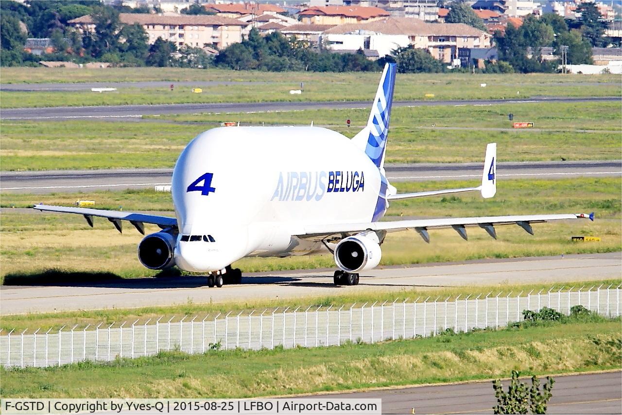 F-GSTD, 1998 Airbus A300B4-608ST Beluga C/N 776, Airbus A300B4-608ST Beluga, Taxiing to holding point rwy 14R, Toulouse-Blagnac Airport (LFBO-TLS)