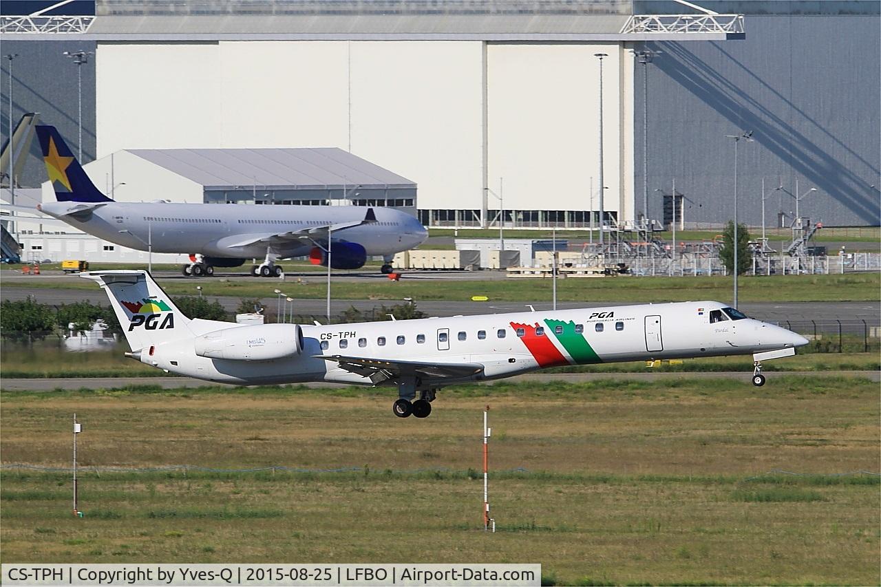 CS-TPH, 1997 Embraer EMB-145EP (ERJ-145EP) C/N 145017, Embraer EMB-145EP, Landing rwy 14R, Toulouse-Blagnac airport (LFBO-TLS)