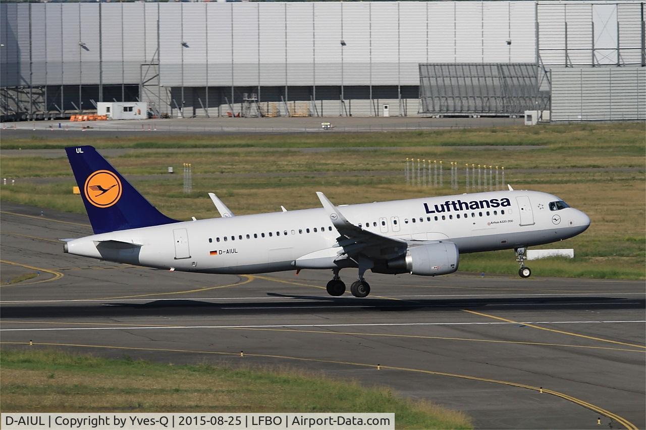D-AIUL, 2015 Airbus A320-214 C/N 6521, Airbus A320-214, Landing rwy 14R, Toulouse-Blagnac airport (LFBO-TLS)
