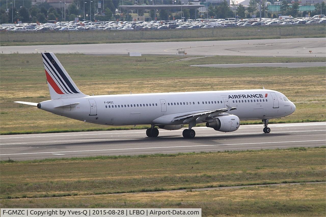 F-GMZC, 1995 Airbus A321-111 C/N 521, Airbus A321-111, Ready to take off rwy 14R, Toulouse-Blagnac airport (LFBO-TLS)
