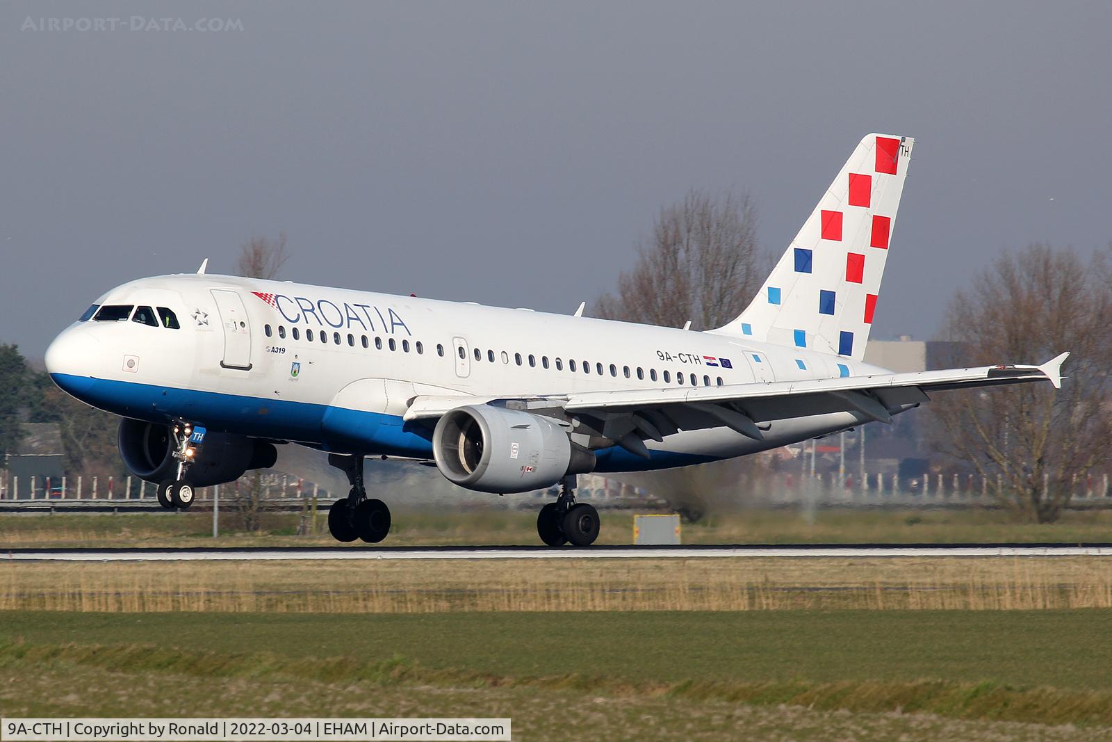 9A-CTH, 1998 Airbus A319-112 C/N 833, at spl