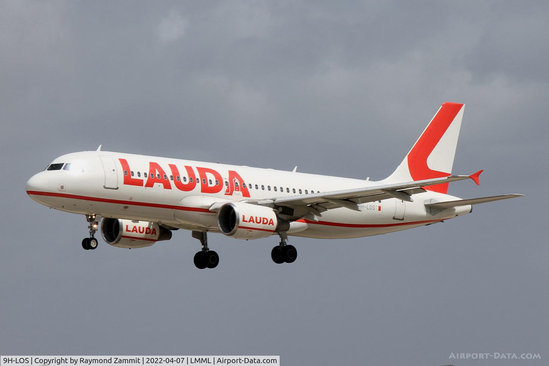 9H-LOS, 2007 Airbus A320-214 C/N 3153, A320 9H-LOS Lauda Europe