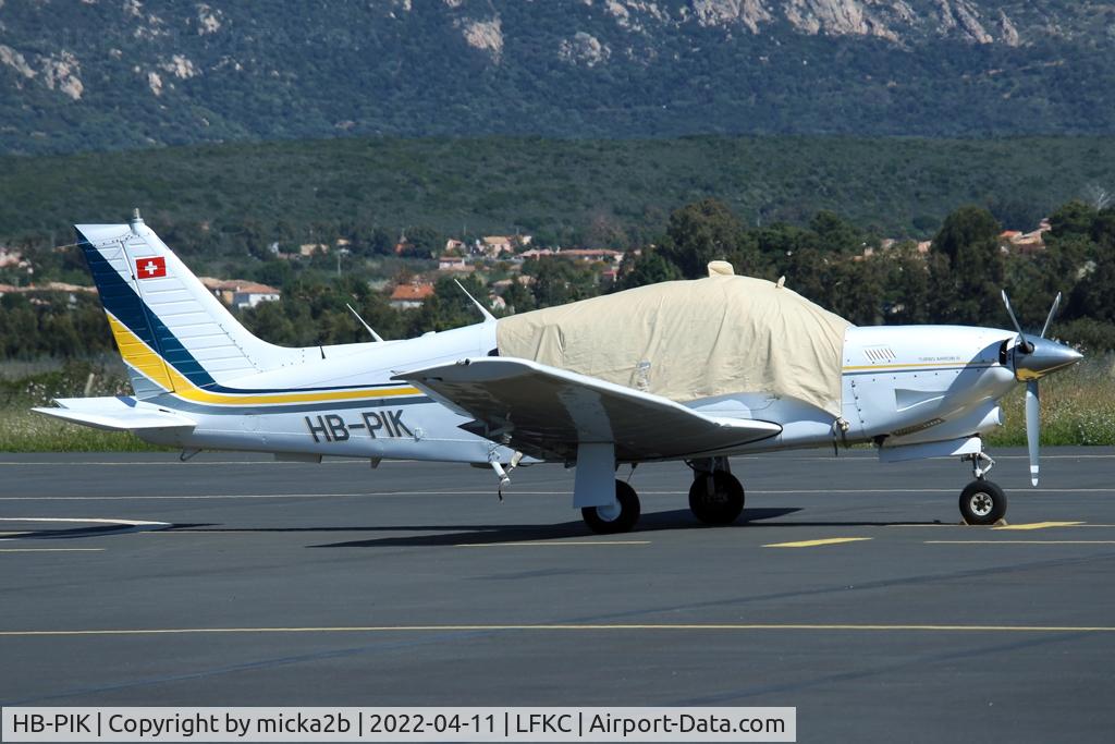 HB-PIK, 1978 Piper PA-28R-201T Cherokee Arrow III C/N 28R-7803343, Parked