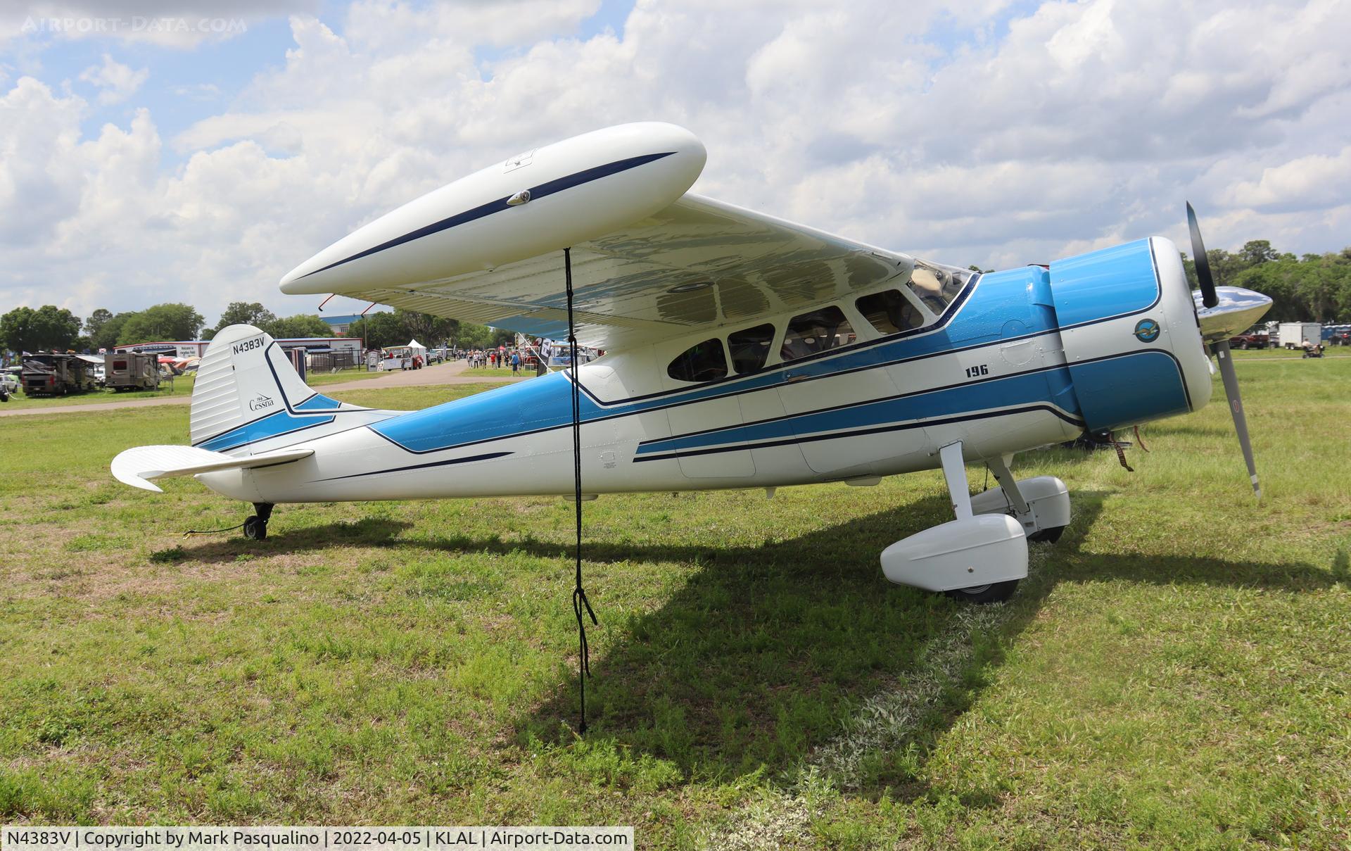N4383V, 1949 Cessna 195 C/N 7305, Cessna 196