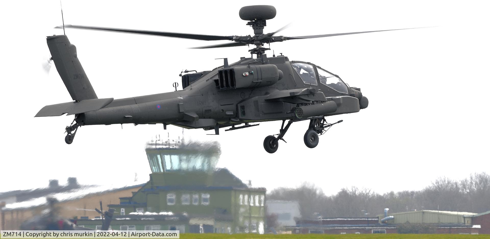 ZM714, 2021 Boeing AH-64E Apache C/N 1600113, The new Boeing Apache AH-64E  helicopter ZM714 Army Air Corps (British Army) Based at RAF Wattisham Suffolk UK