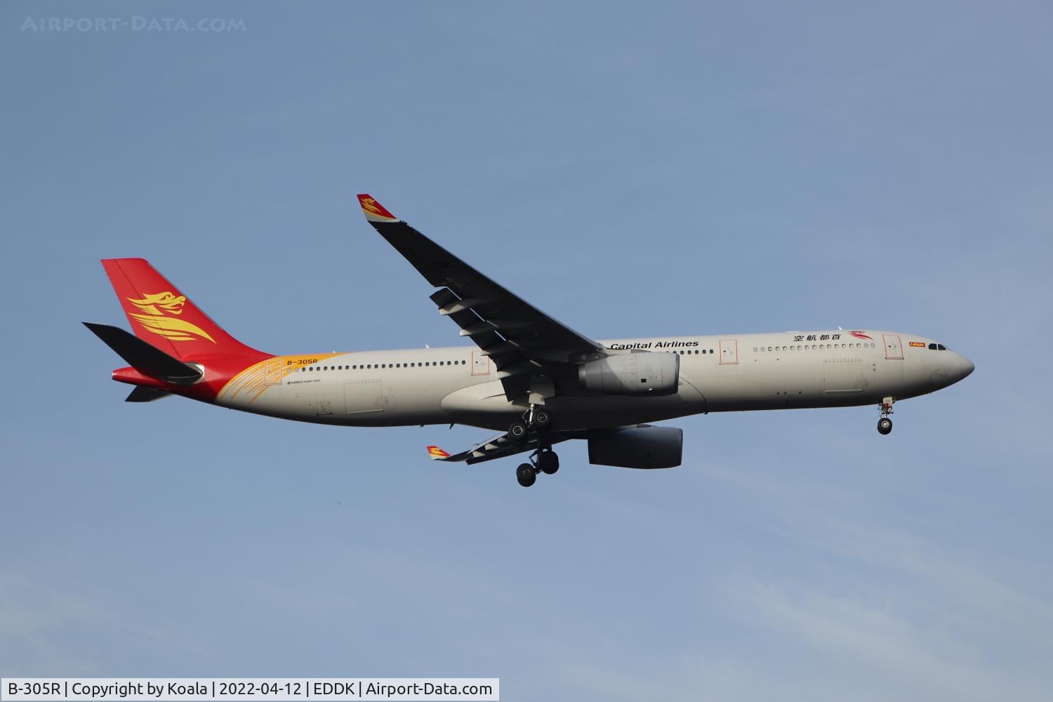 B-305R, 2018 Airbus A330-343 C/N 1880, Again arrival from Zhengzhou