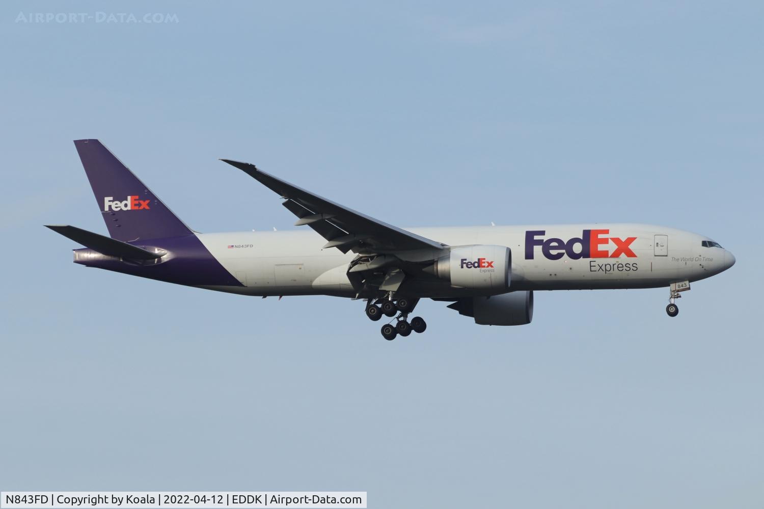 N843FD, 2017 Boeing 777-FHT C/N 39286, Arrival from Indianapolis