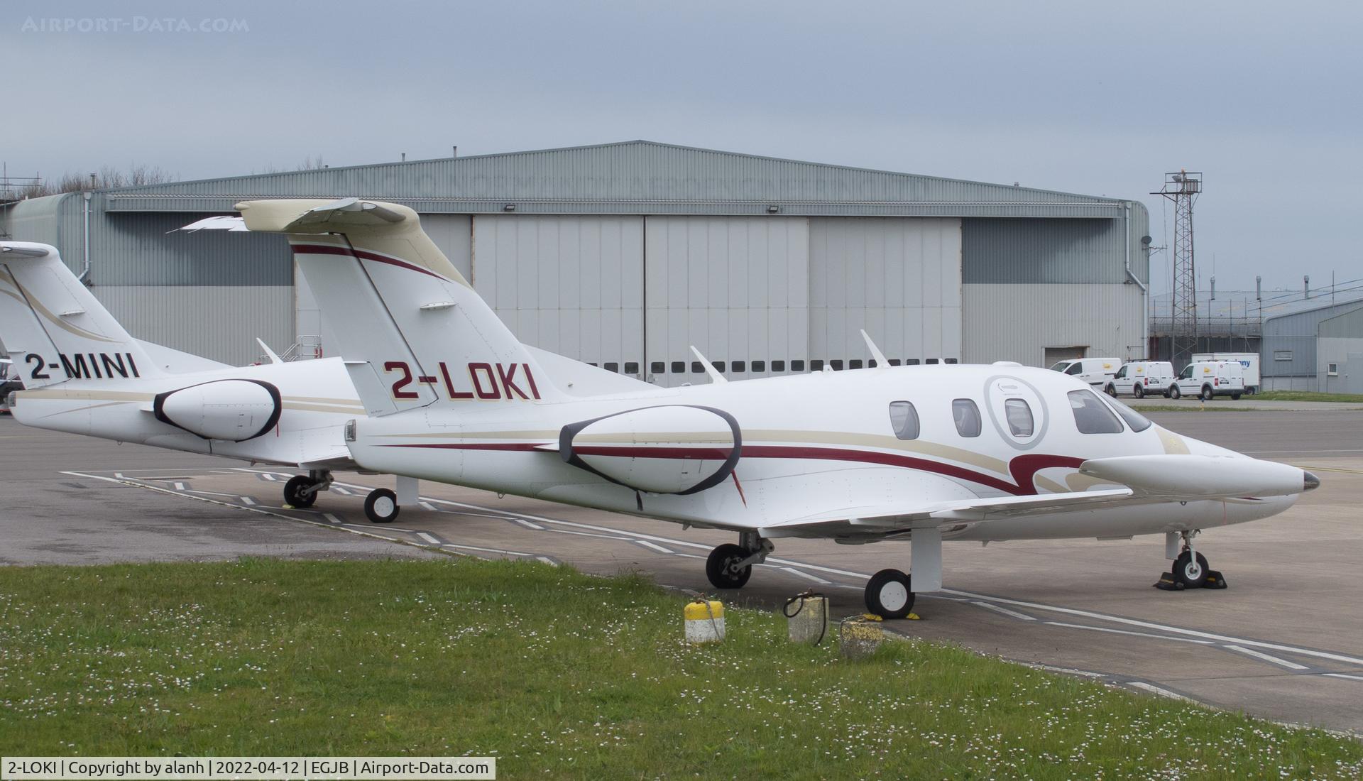 2-LOKI, 2007 Eclipse Aviation Corp EA500 C/N 000015, On the west parking at Guernsey