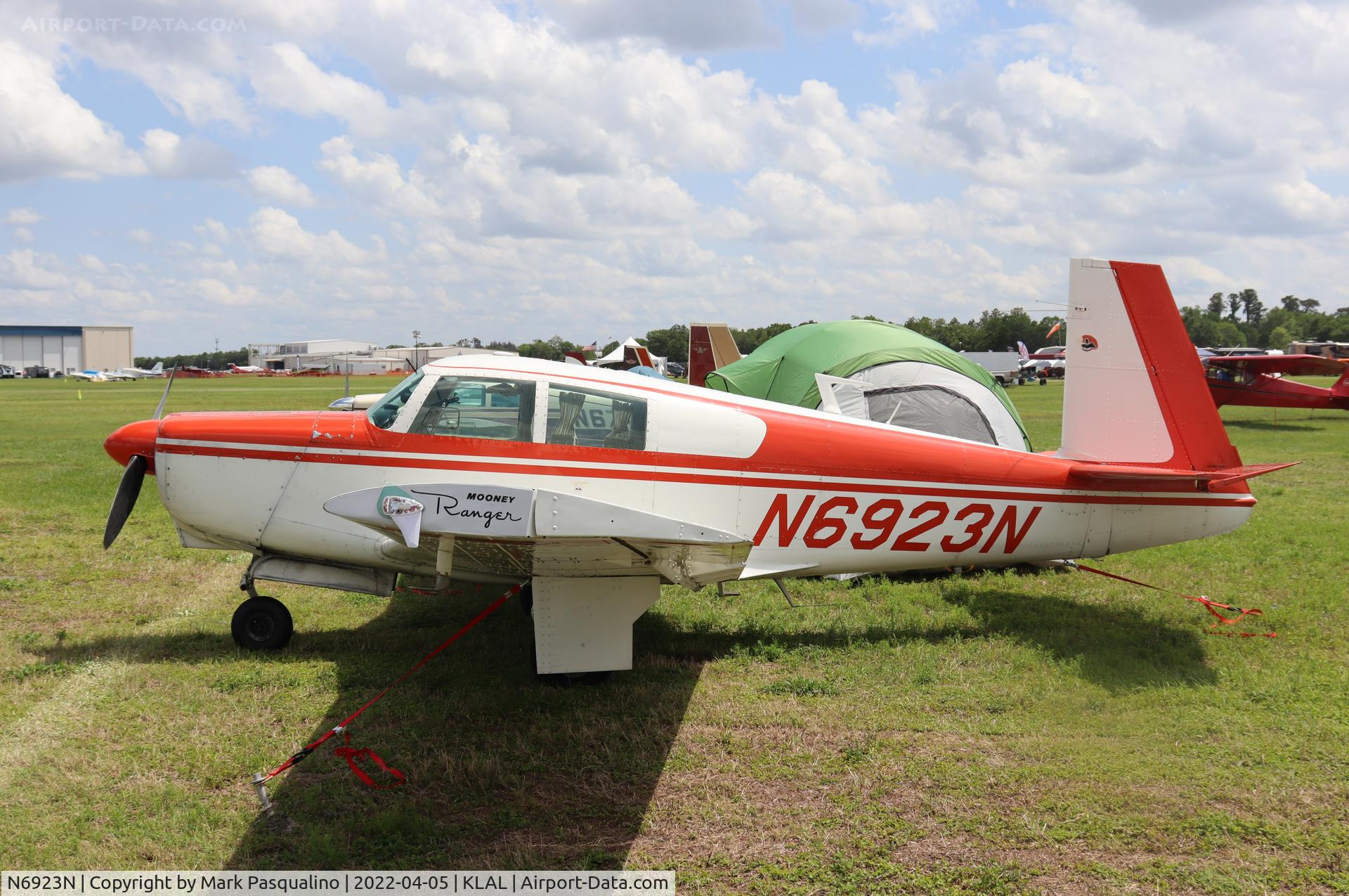 N6923N, 1968 Mooney M20C Ranger C/N 680181, Mooney M20C