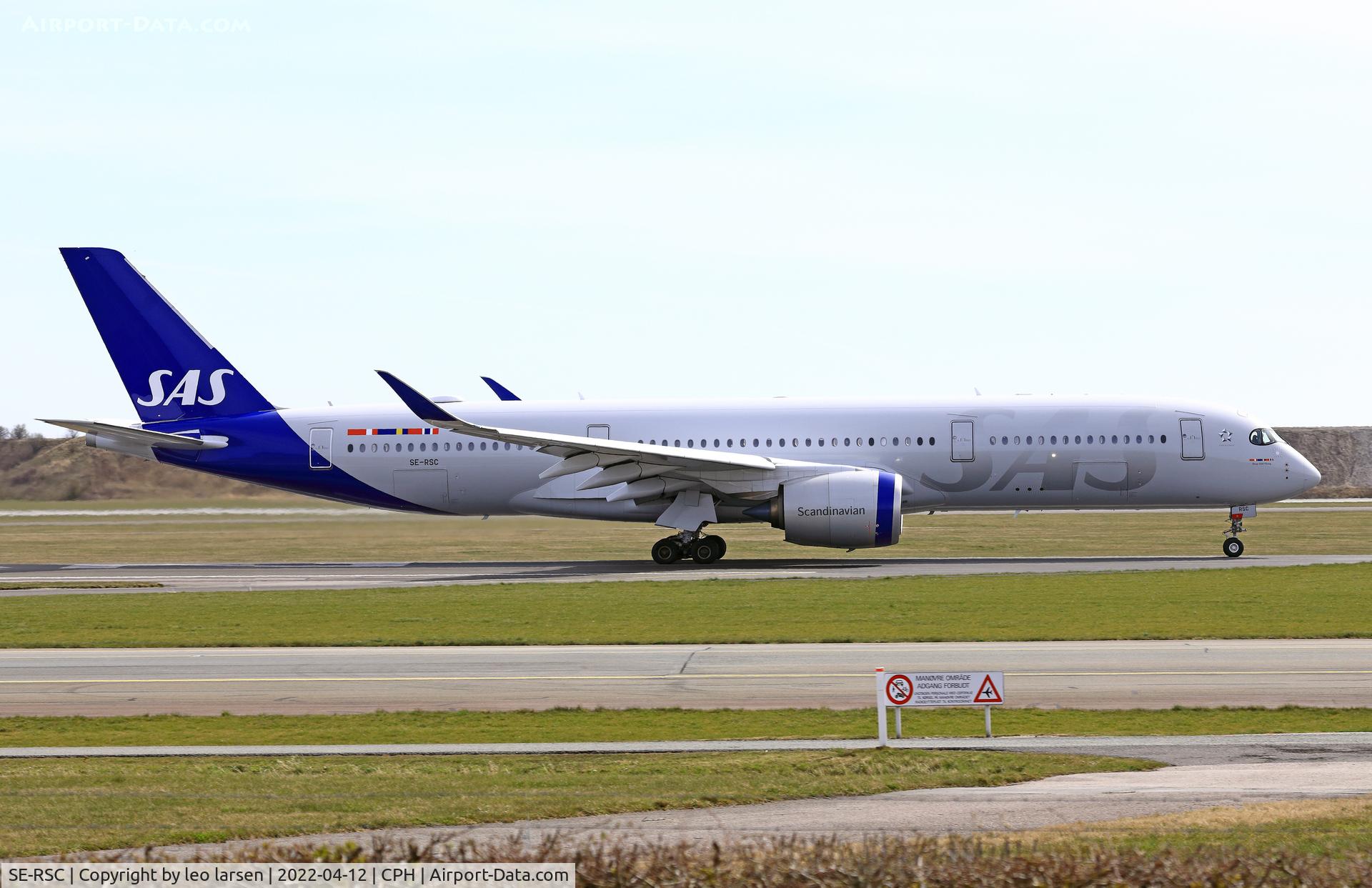 SE-RSC, 2020 Airbus A350-941 C/N 391, Copenhagen 12.4.2022
